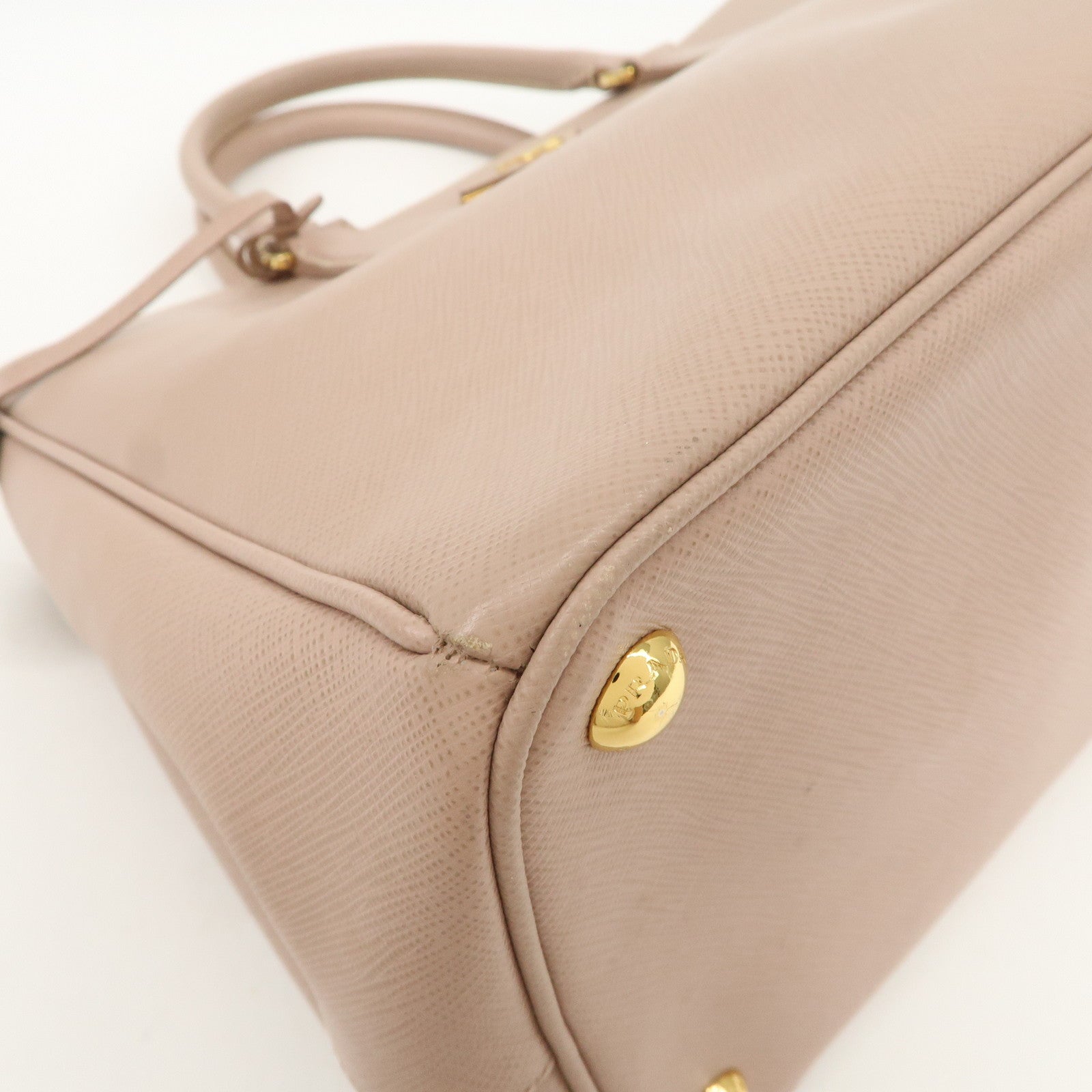 PRADA Triangle Logo Galleria 2Way Bag Shoulder Bag Pink BN2274