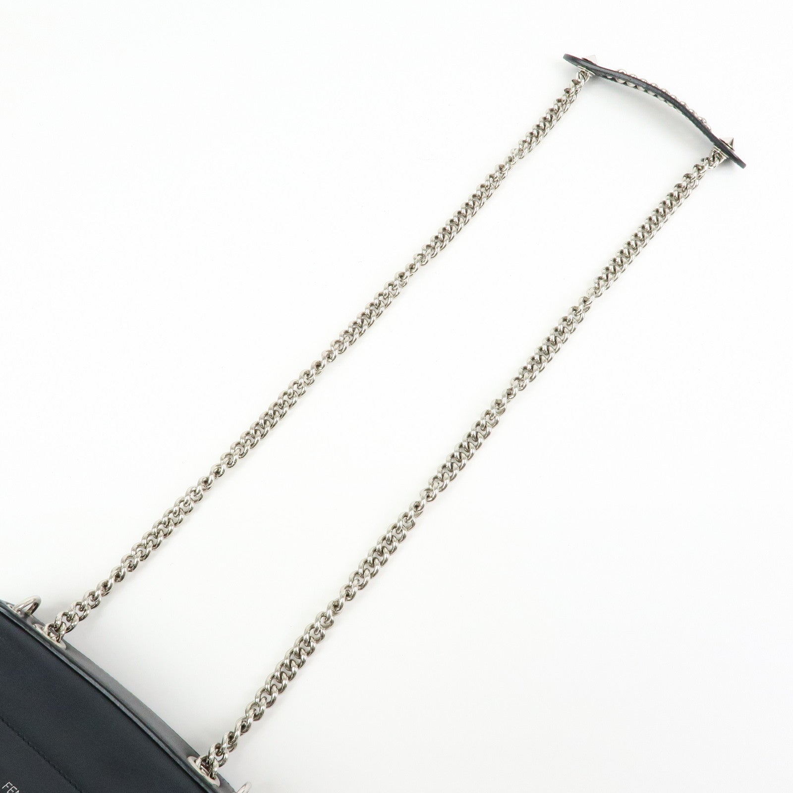 FENDI Bag to School Leather 2Way Bag Hand Bag Shoulder Bag Black