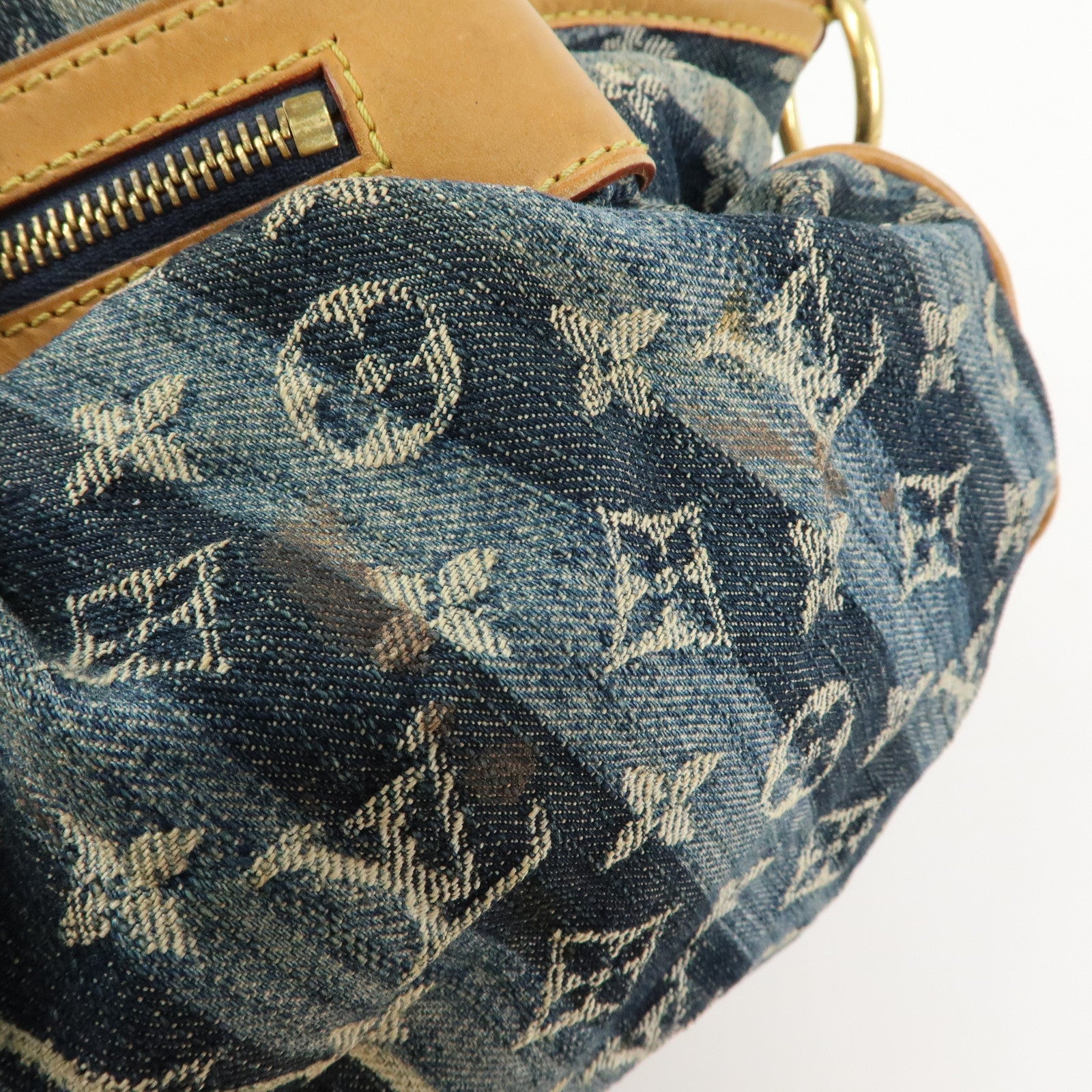 Louis Vuitton Monogram Denim Cabas Raye GM 2Way Hand Bag M95336