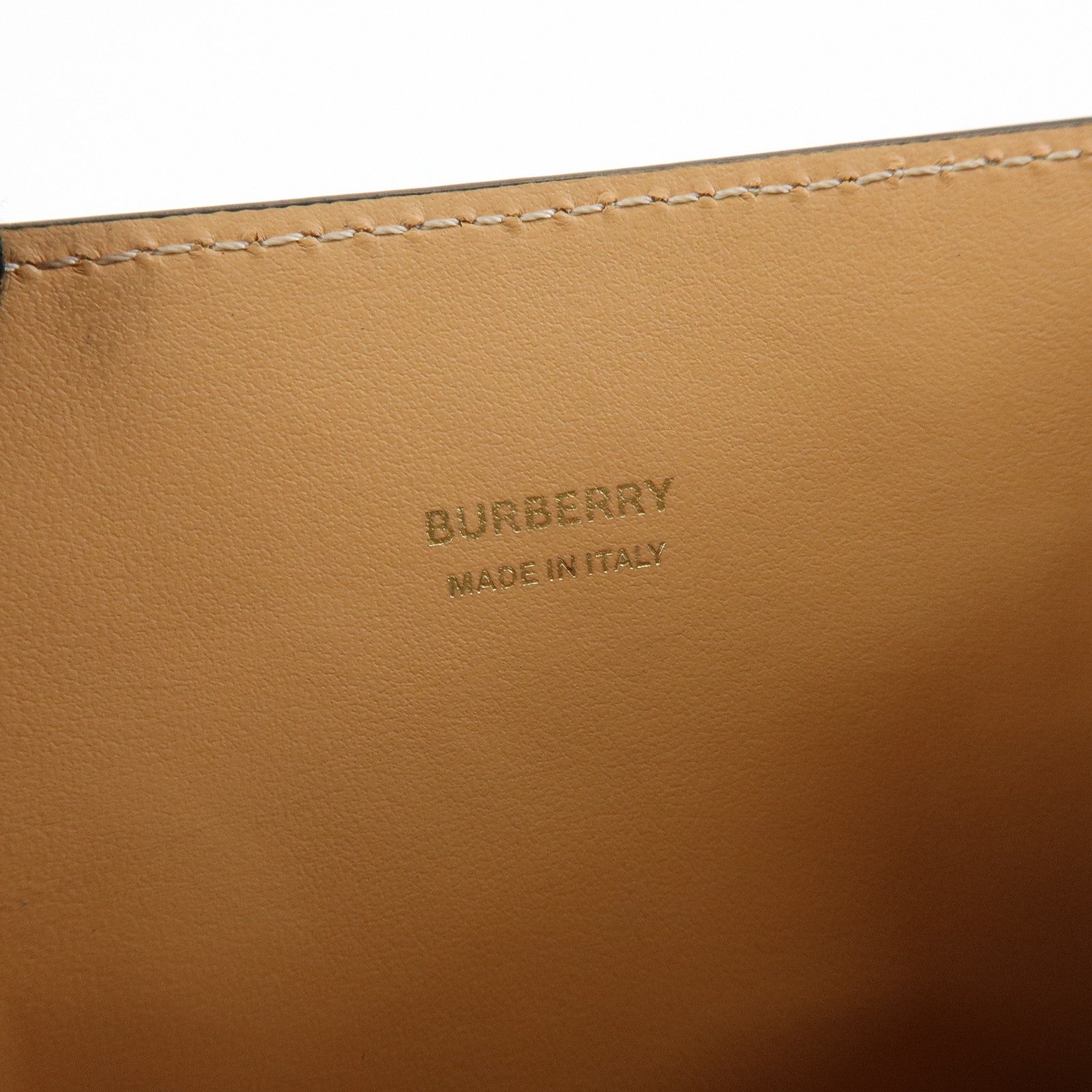 BURBERRY Leather Shoulder Bag Flat Pouch Crossbody Bag Black