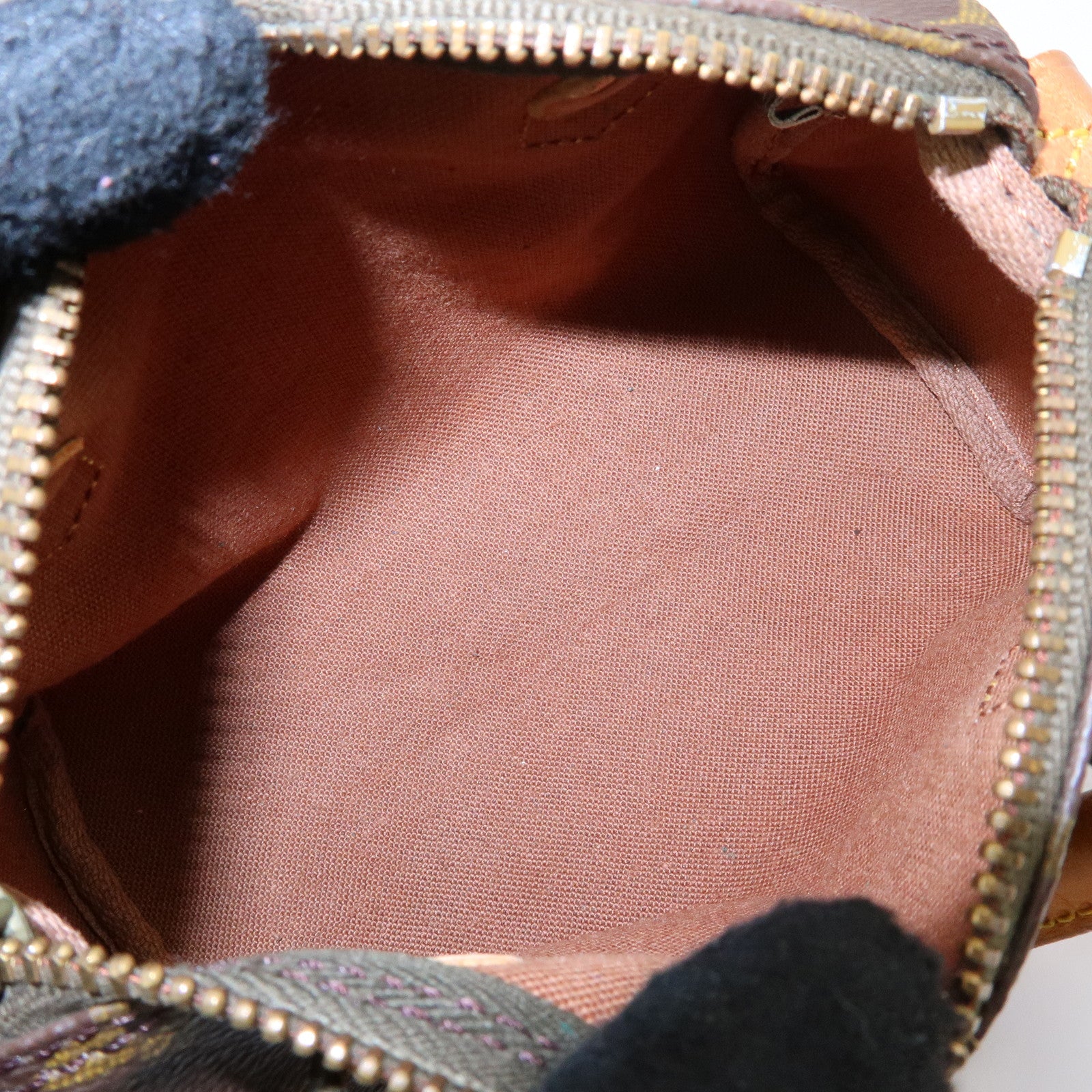 Louis Vuitton Monogram Mini Speedy Hand Bag & Strap Brown M41534