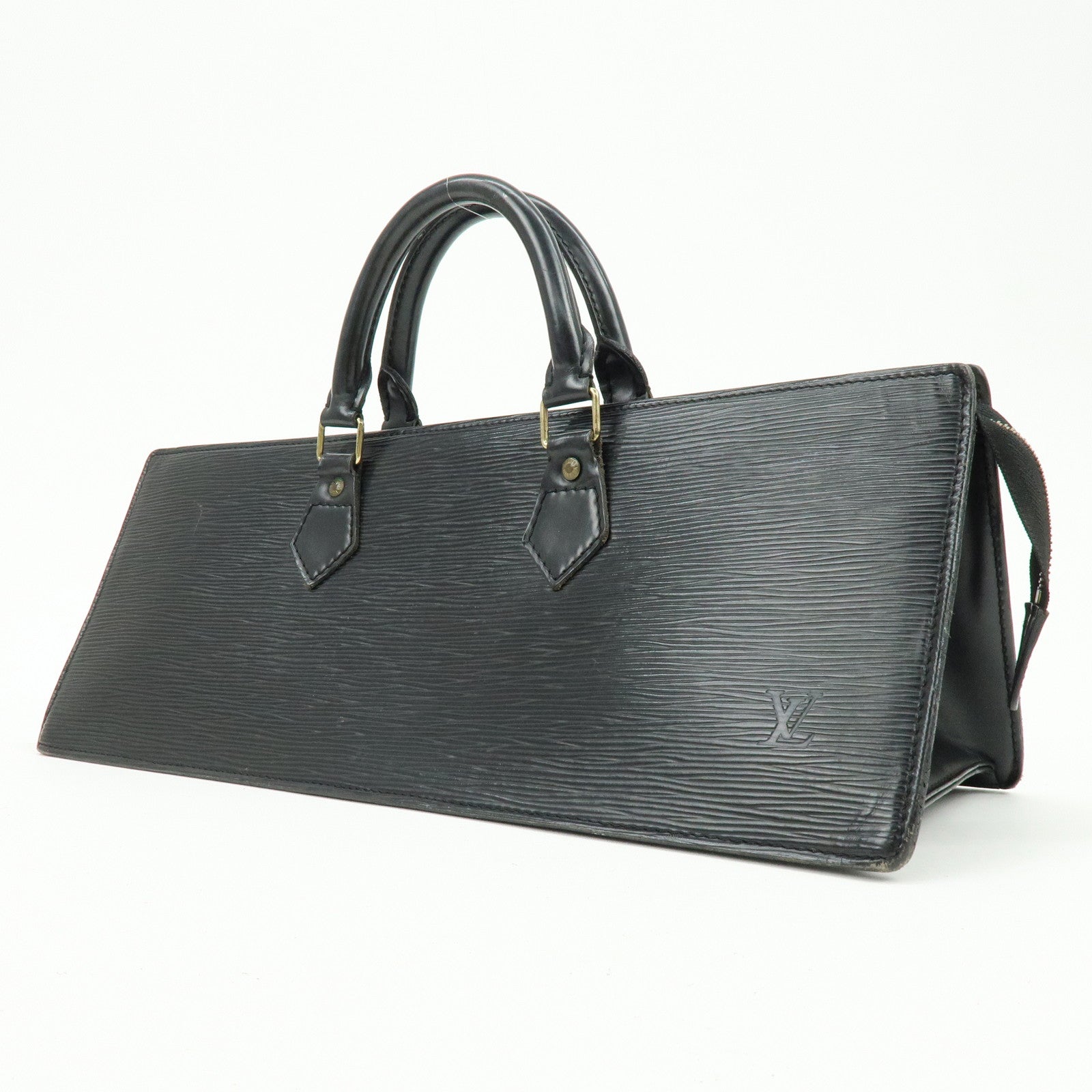 Louis Vuitton Epi Leather Sac Triangle Hand Bag Noir Black M52092