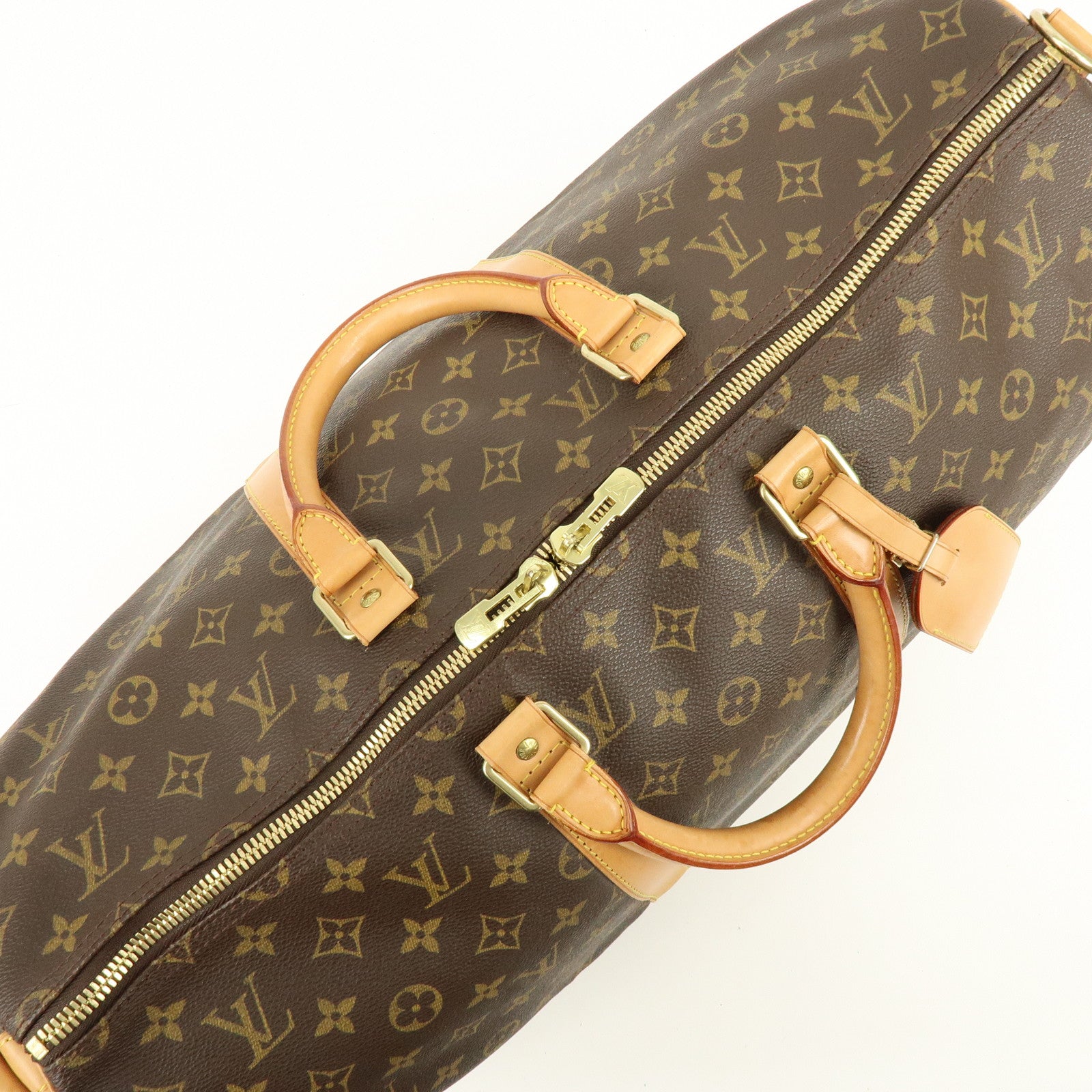 Louis Vuitton Monogram Keep All Bandouliere 50 Boston Bag M41416