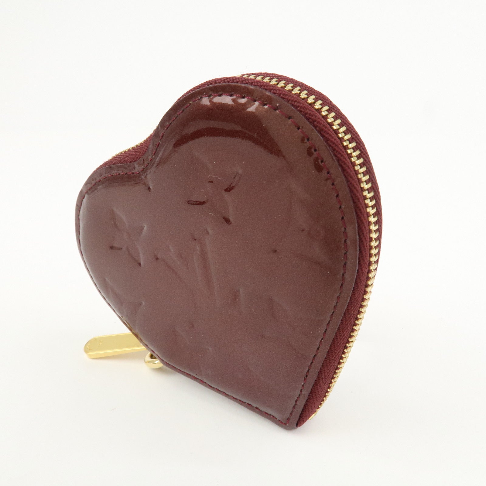Louis Vuitton Monogram Vernis Porte Monnaie Coeur Coin Case M91480