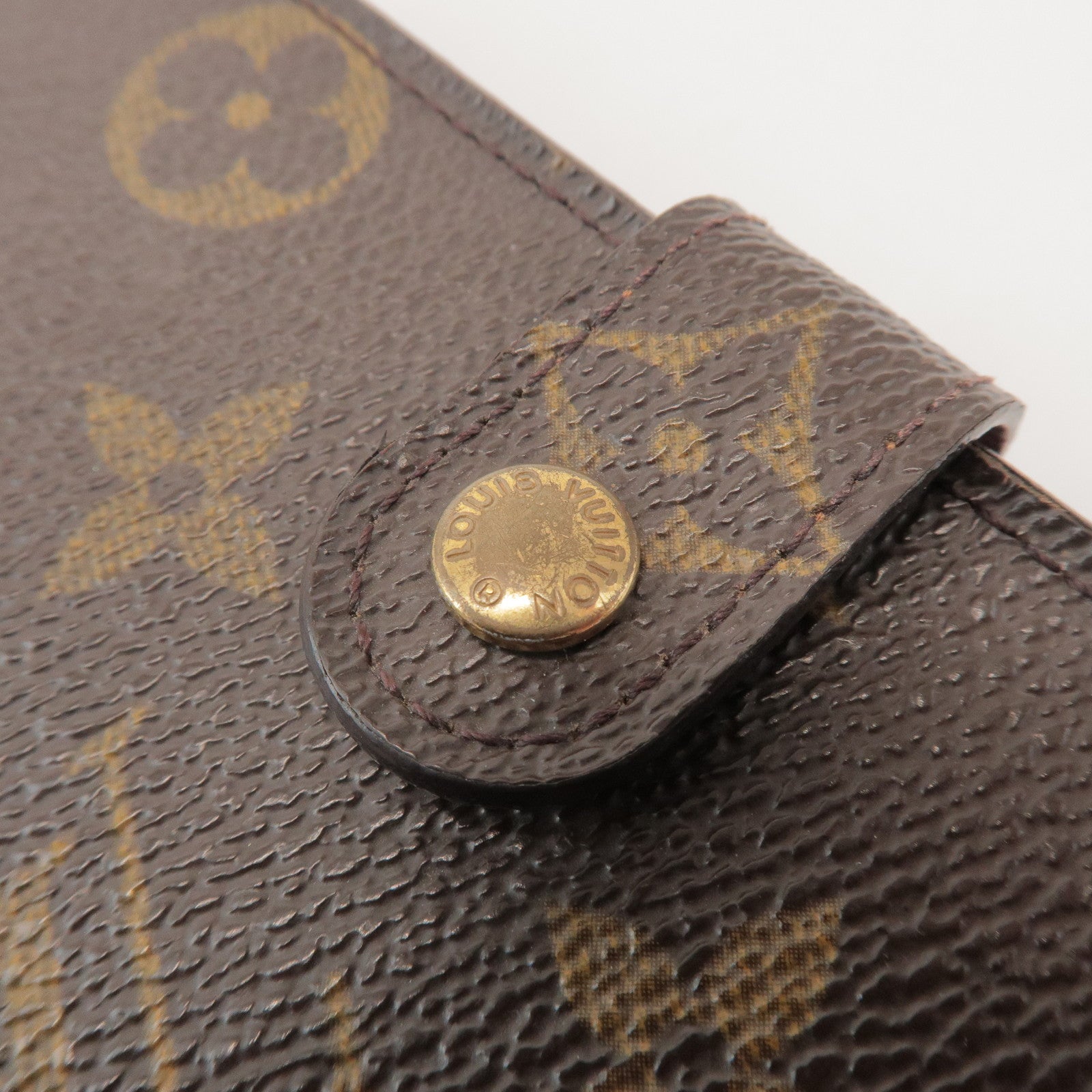 Louis Vuitton Monogram Agenda PM Canvas Planner Cover Brown R20005