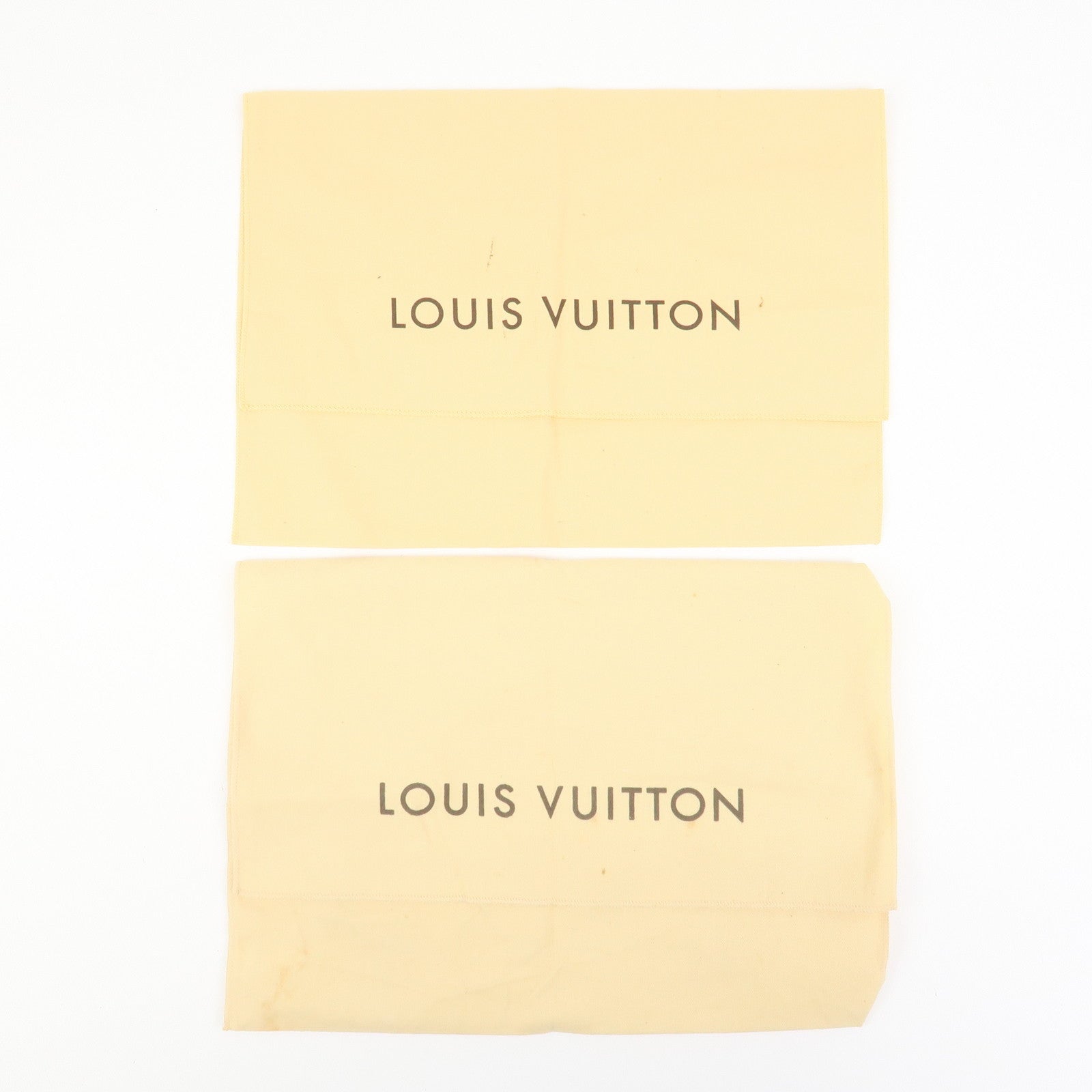 Louis Vuitton Set Of 10 Dust Bag Storage Bag Flap Style Beige