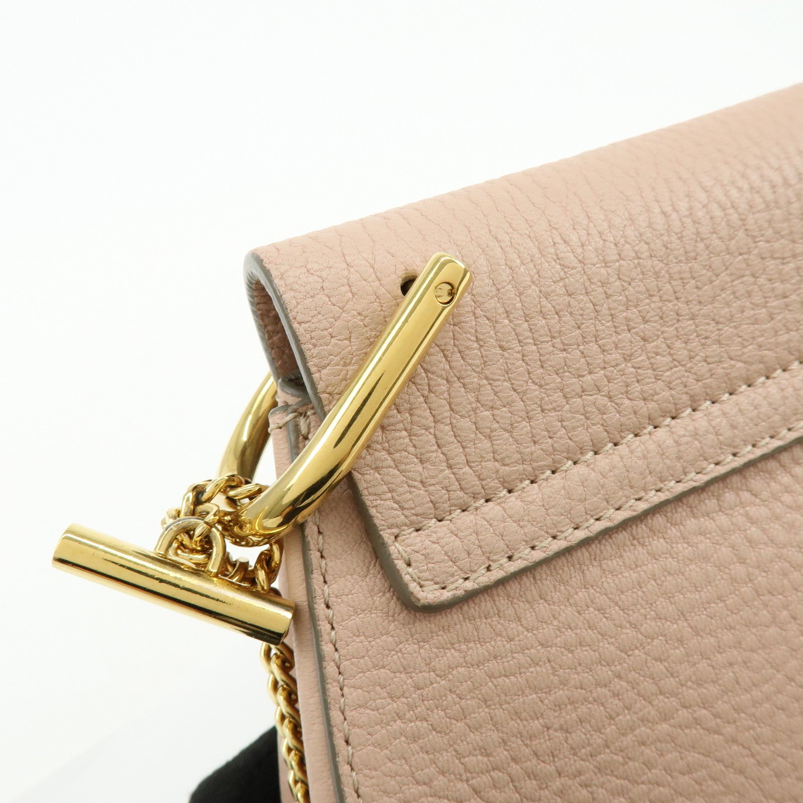Chloe Drew Calf Leather Shoulder Bag Crossbody Bag Light Pink
