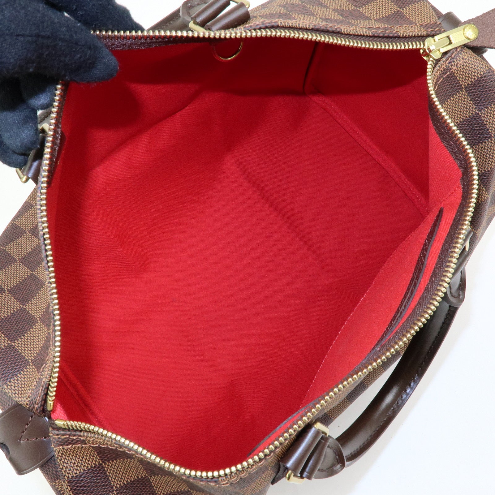 Louis Vuitton Damier Ebene Speedy 30 Boston Bag Hand Bag N41531
