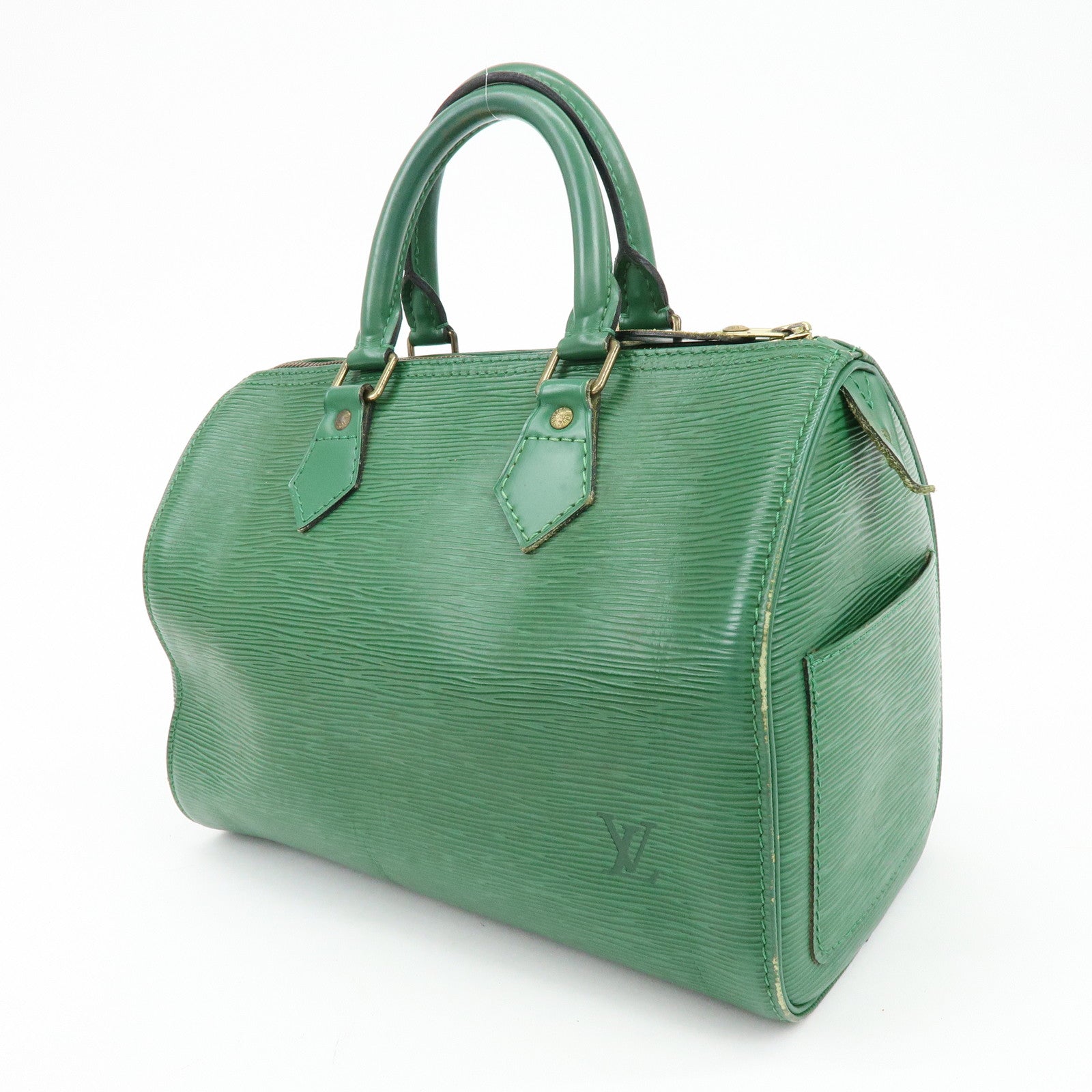 Louis Vuitton Epi Speedy 25 Hand Bag Boston Bag Borneo Green M43014