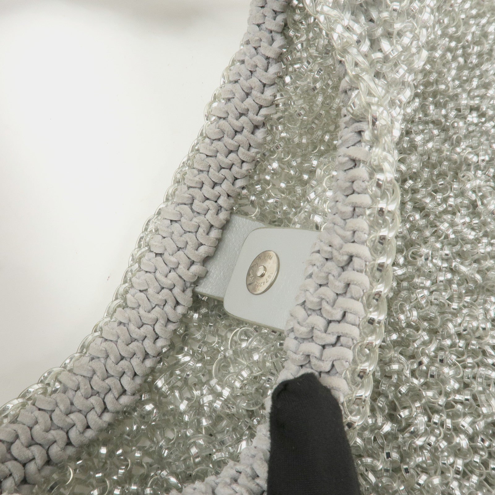 ANTEPRIMA PVC Hand Bag Shoulder Bag Clear Transparent Silver