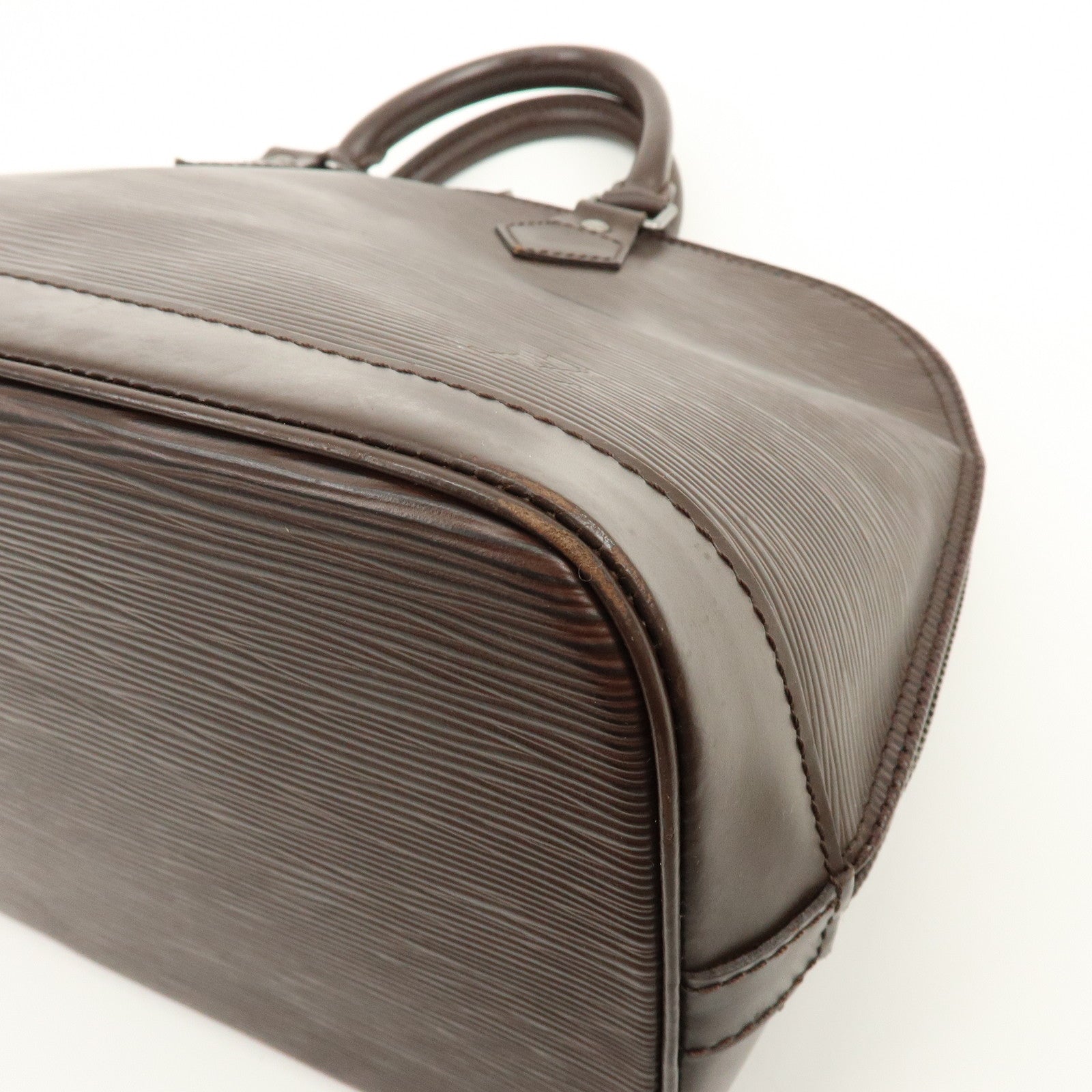 Louis Vuitton Epi Leather Alma Hand Bag Mocha M5214D