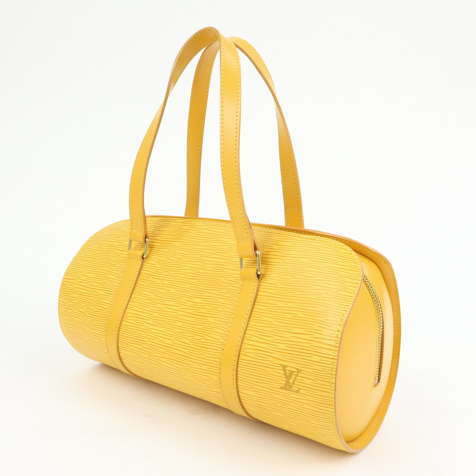 Louis Vuitton Epi Leather Soufflot Hand Bag Tassili Yellow M52229