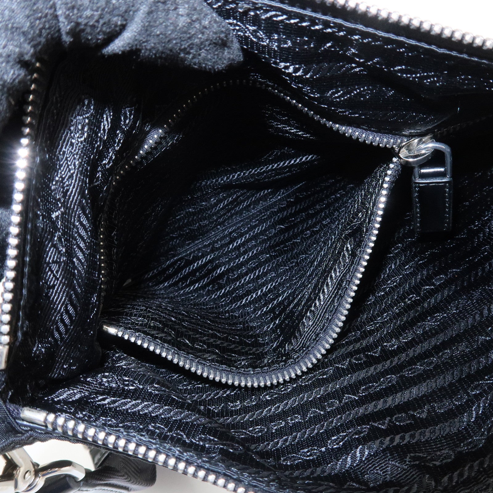 PRADA Triangle Logo Tessuto Nylon Shoulder Bag Crossbody Bag BT0716
