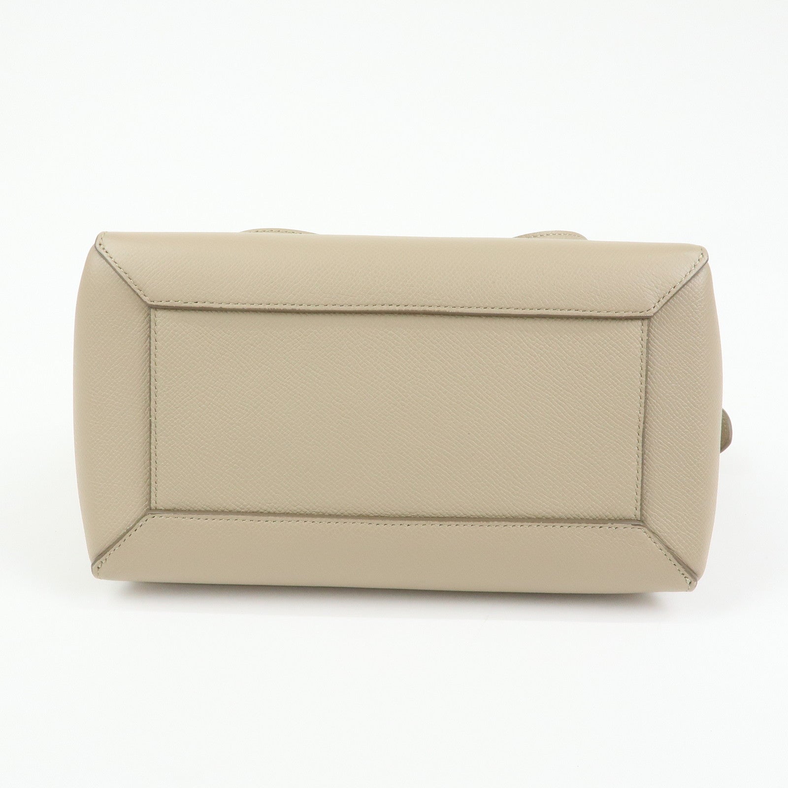 CELINE Belt Bag Leather 2Way Bag Hand Bag Shoulder Bag Beige