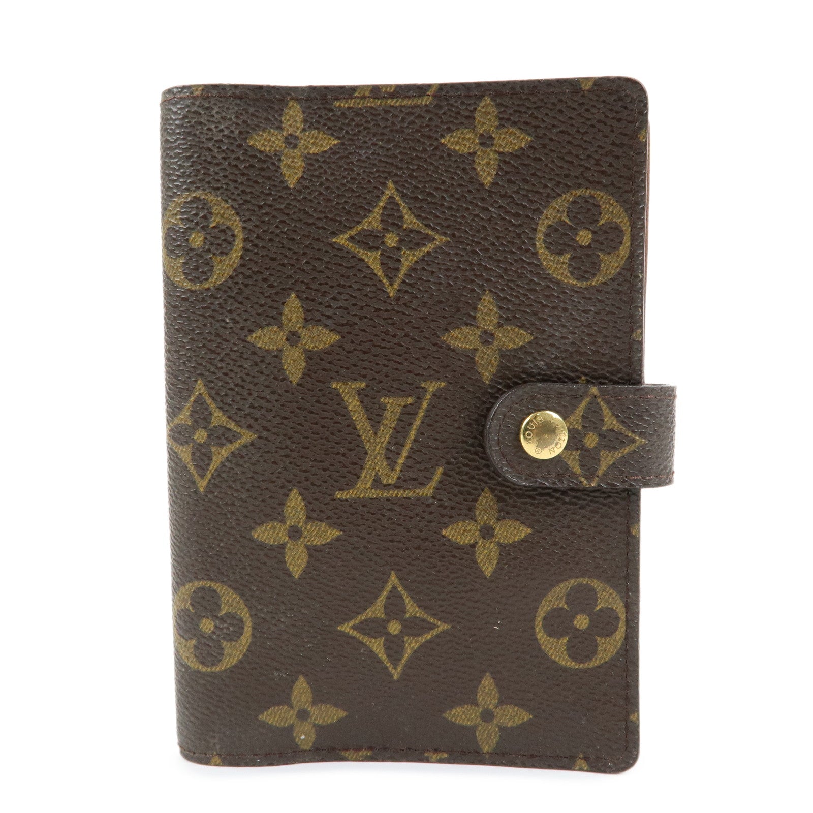 Louis Vuitton Monogram Agenda PM Planner Cover Brown R20005