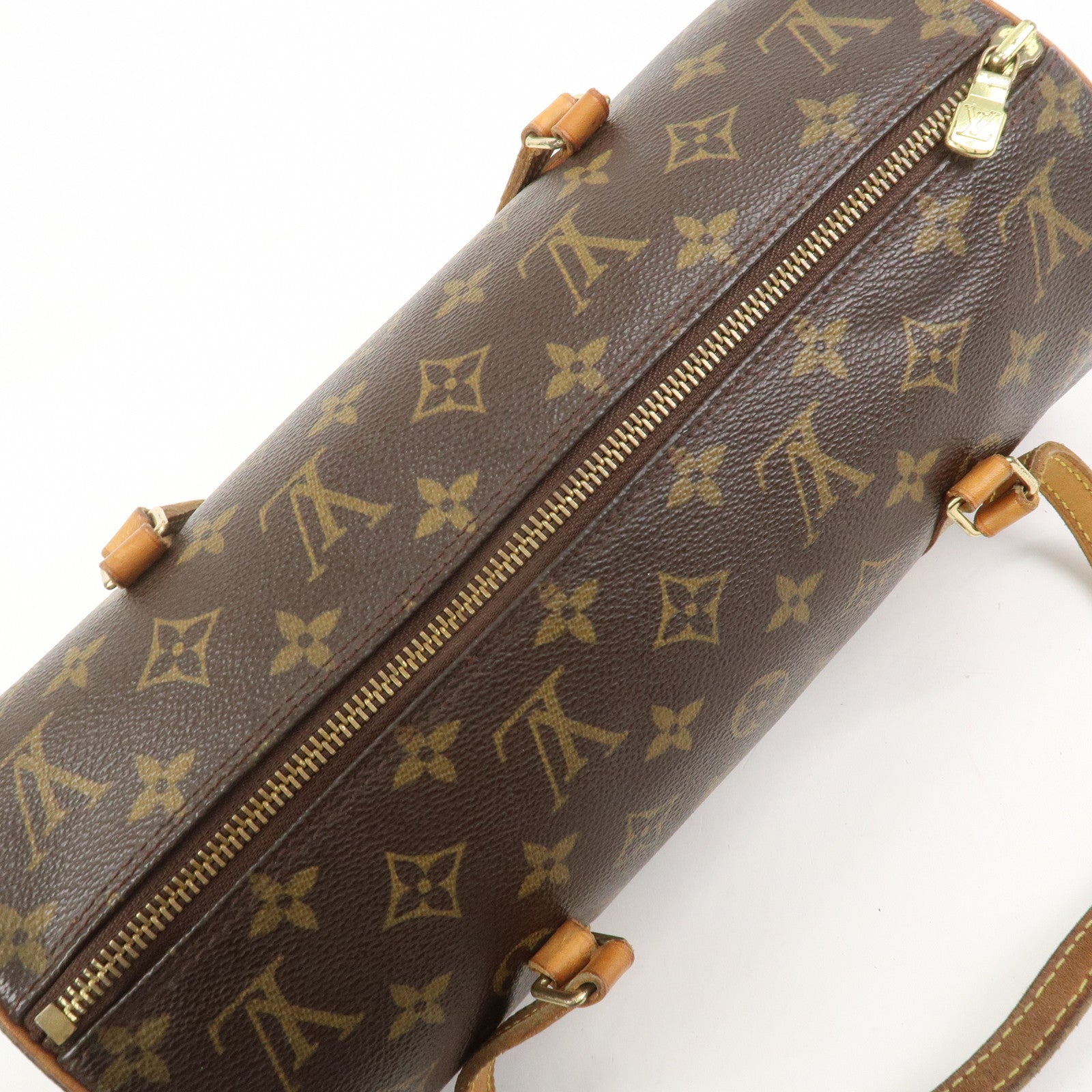 Louis Vuitton Monogram Papillon 30 Hand Bag Brown M51385