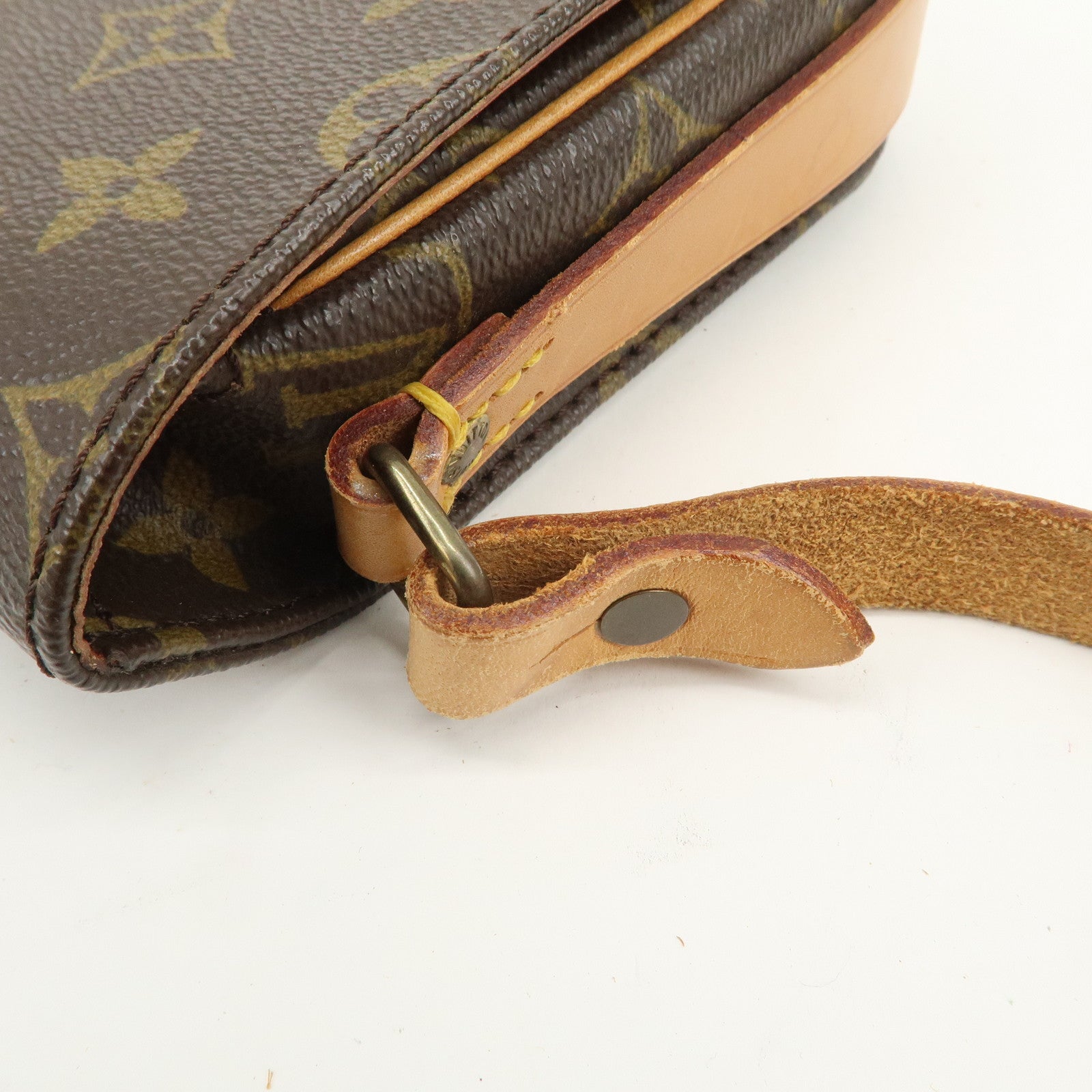 Louis Vuitton Monogram Mini Cartouchiere Shoulder Bag Brown M51254