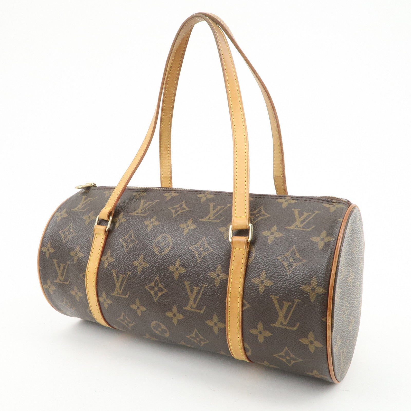Louis Vuitton Monogram Papillon 30 Hand Bag Brown M51385
