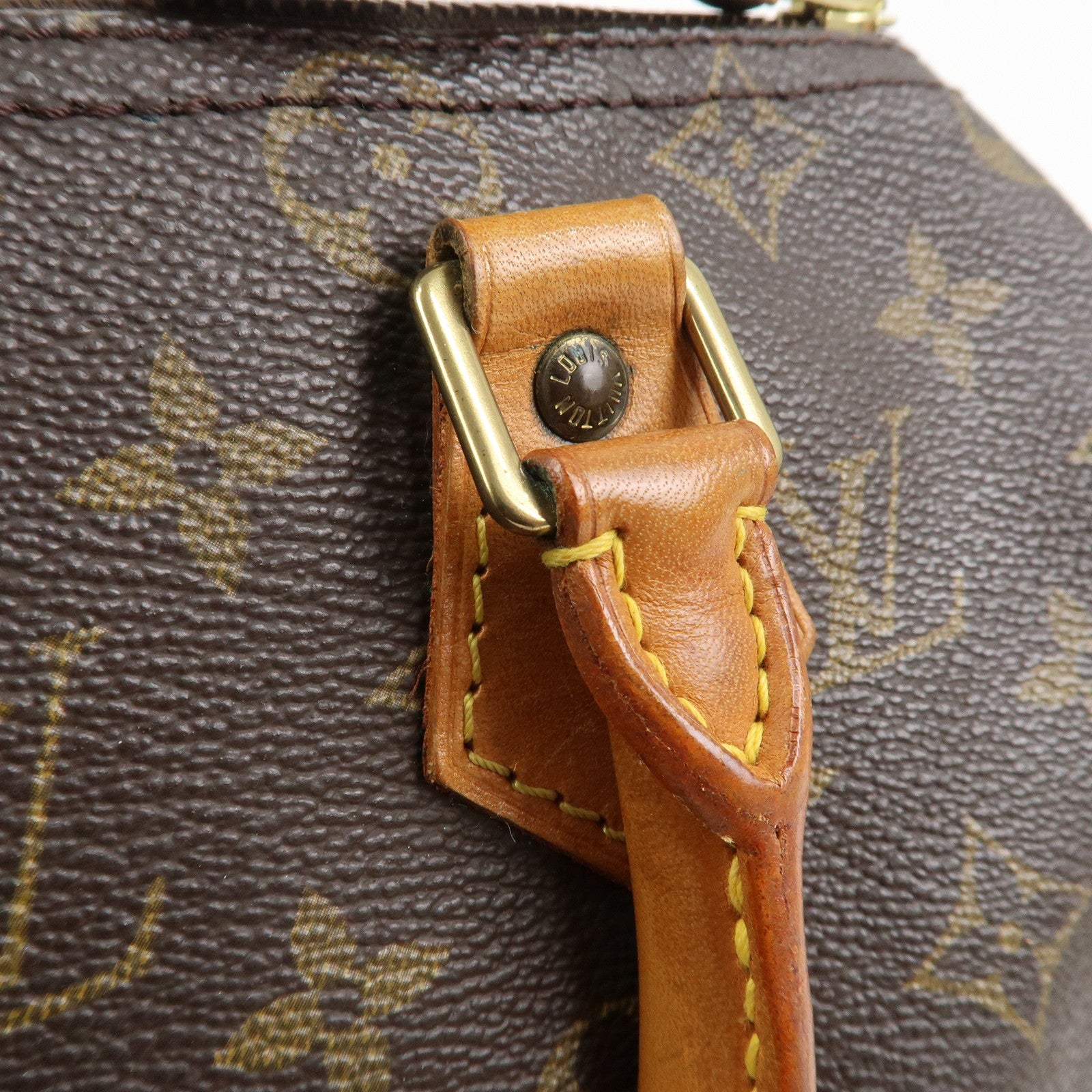 Louis Vuitton Monogram Speedy 25 Boston Bag Hand Bag Brown M41528