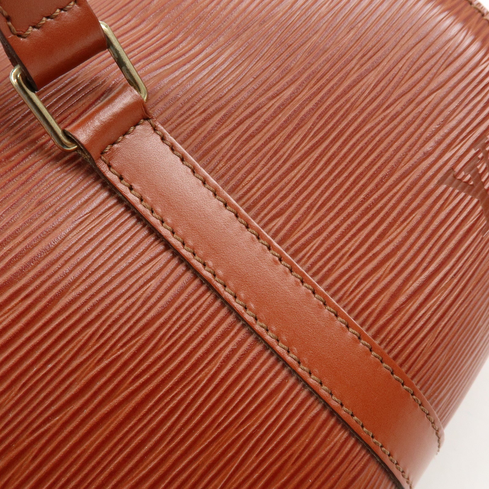 Louis Vuitton Epi Soufflot Leather Hand Bag Kenya Brown M52223
