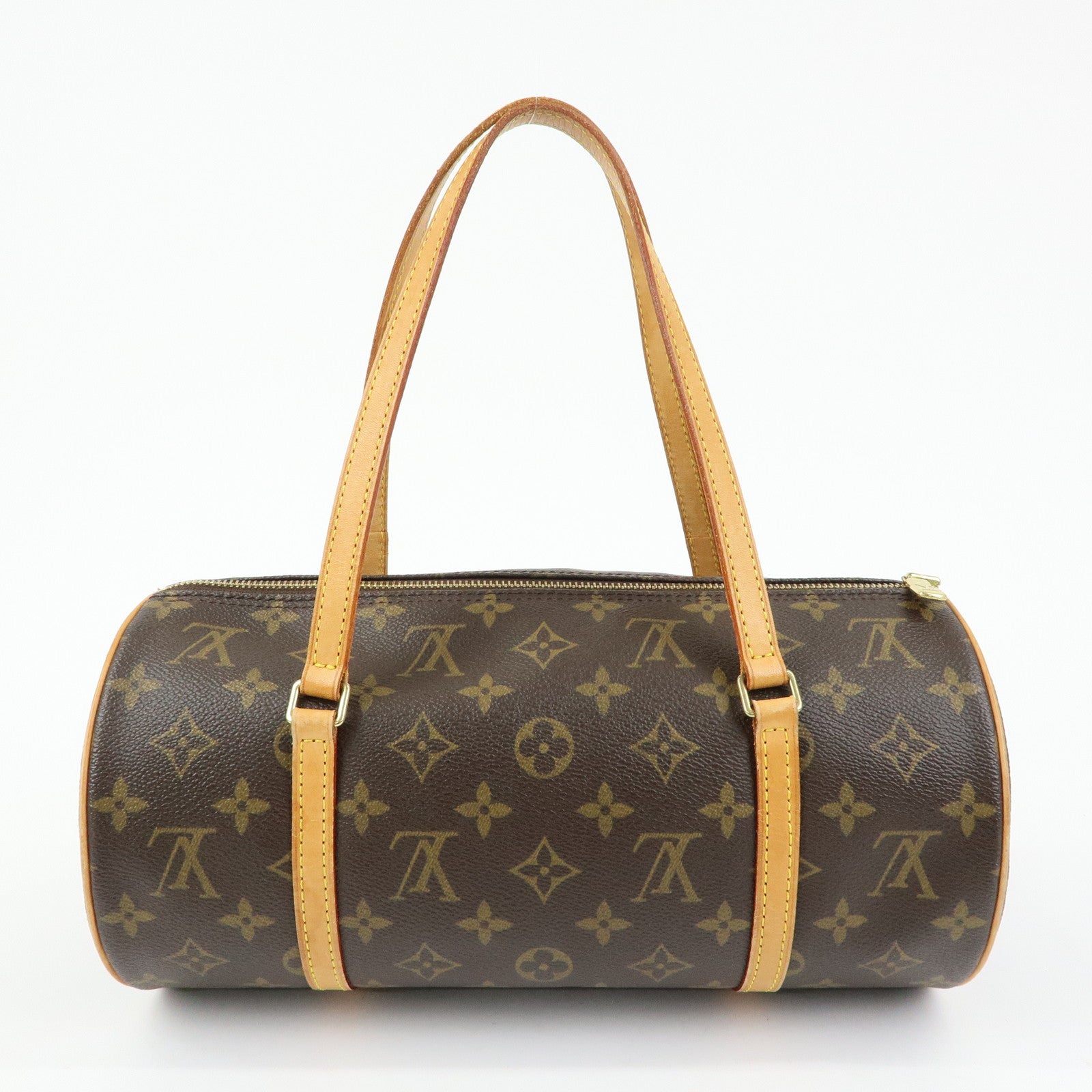 Louis Vuitton Monogram Papillon 30 Hand Bag Brown M51385