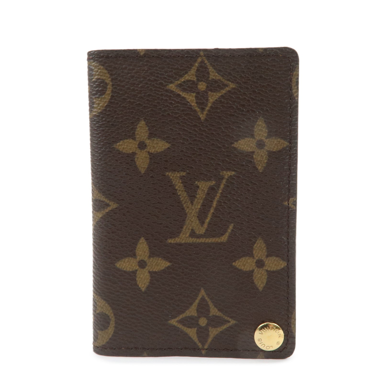 Louis Vuitton Monogram Porte Cartes Credit Pression Brown M60937