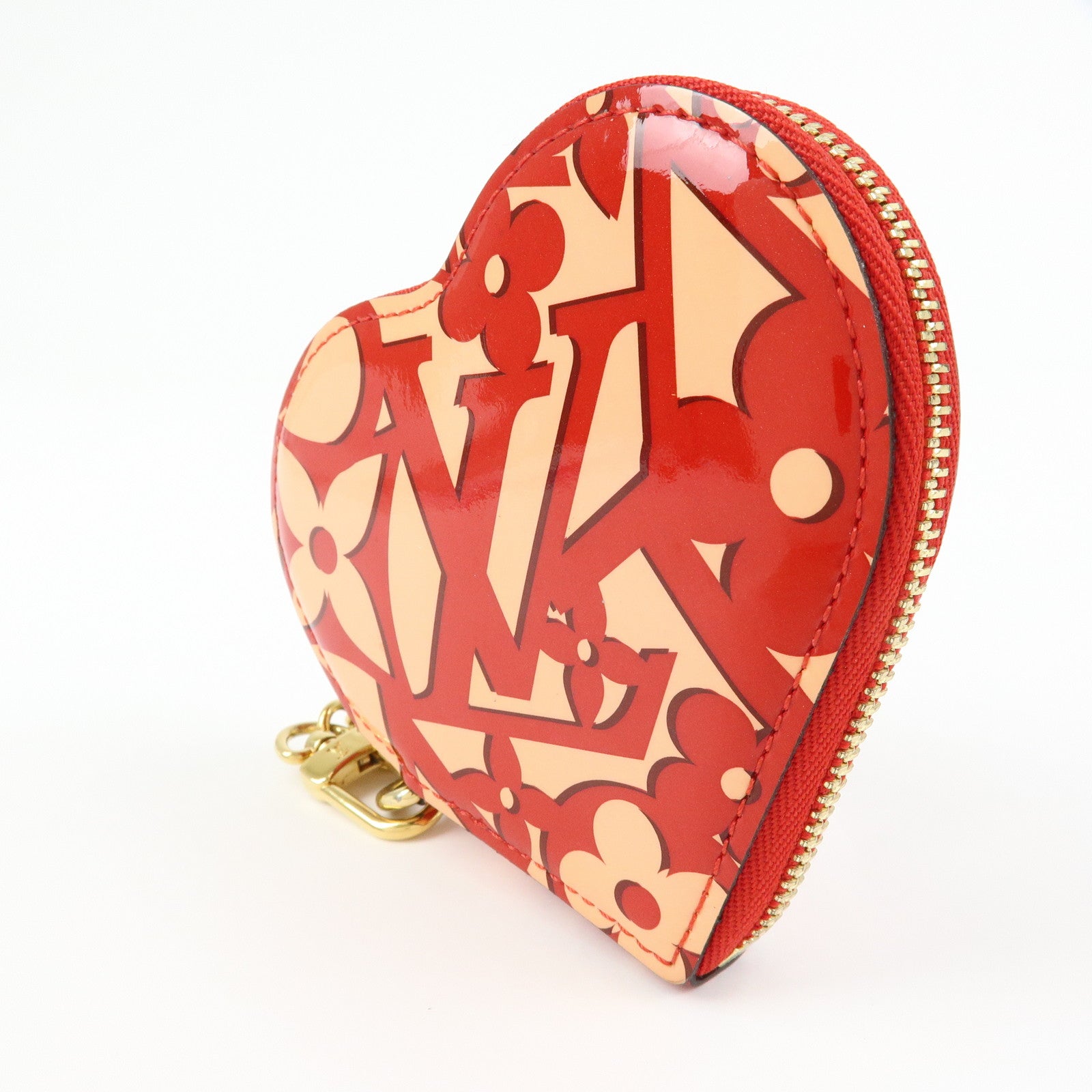 Louis Vuitton Sweet Monogram Vernis Portemonnaie Coeur Pink M90133