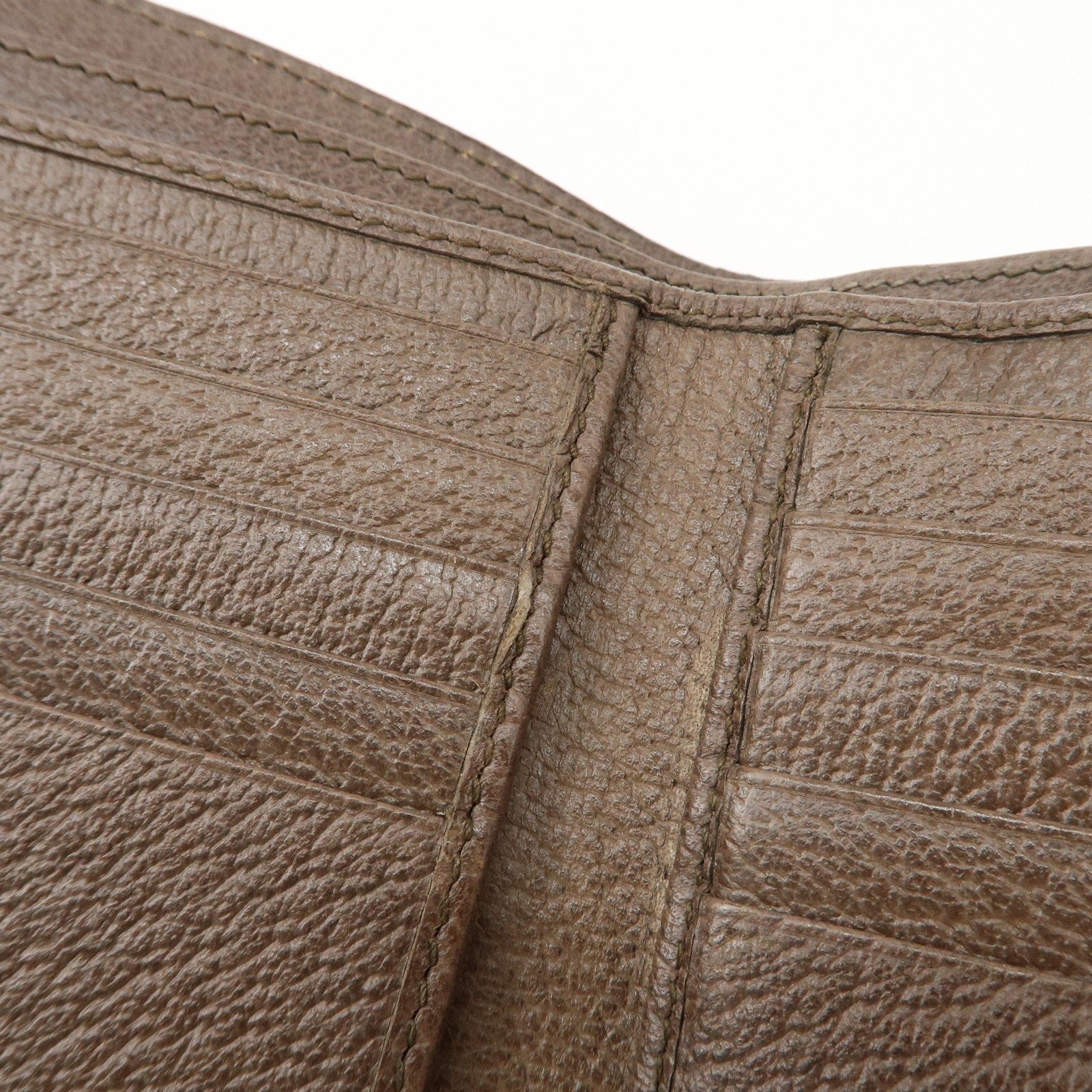 GUCCI Ophidia Sherry GG Supreme Wallet Beige Brown 523173 Used