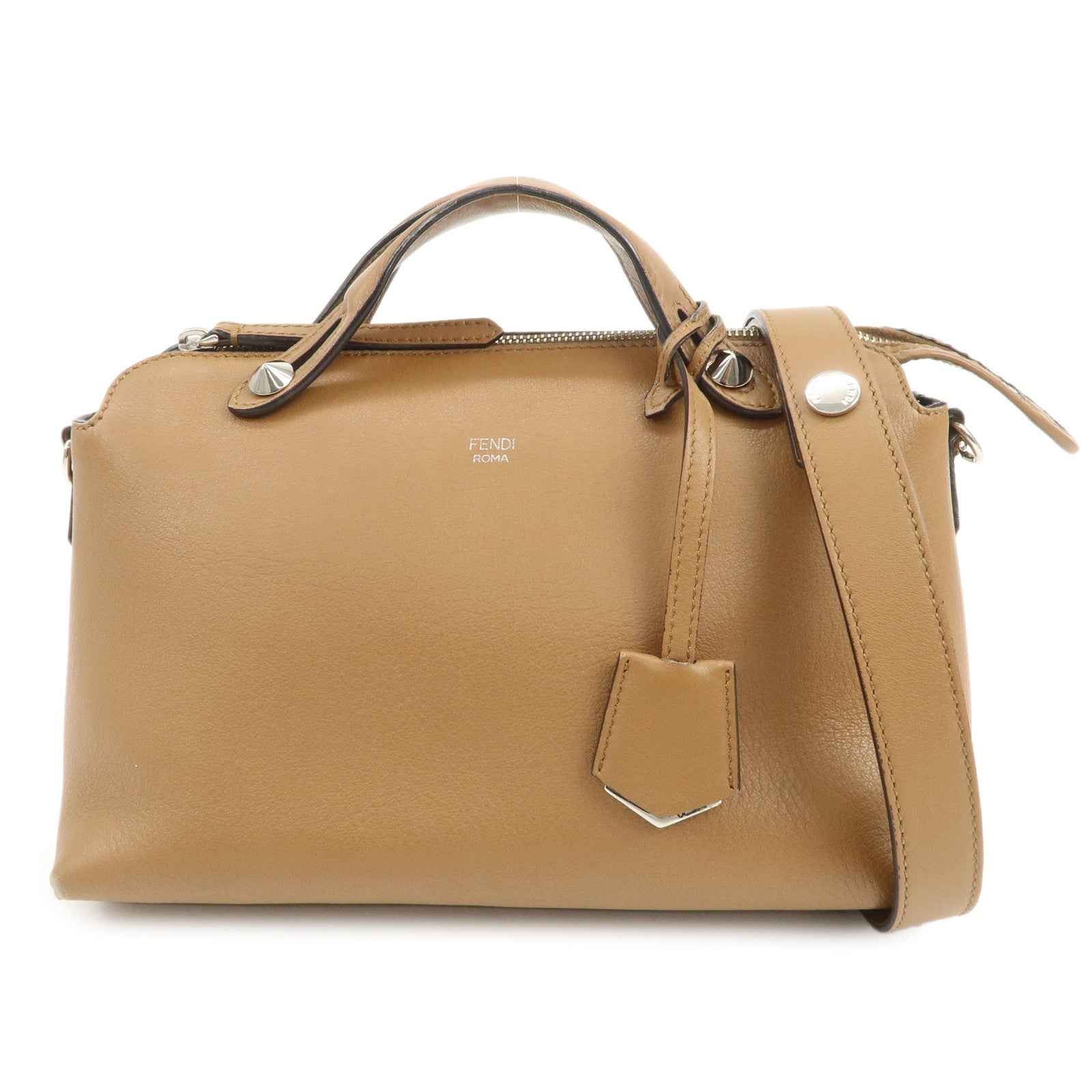 FENDI By The Way Leather 2Way Bag Hand Bag Shoulder Bag 8BL124