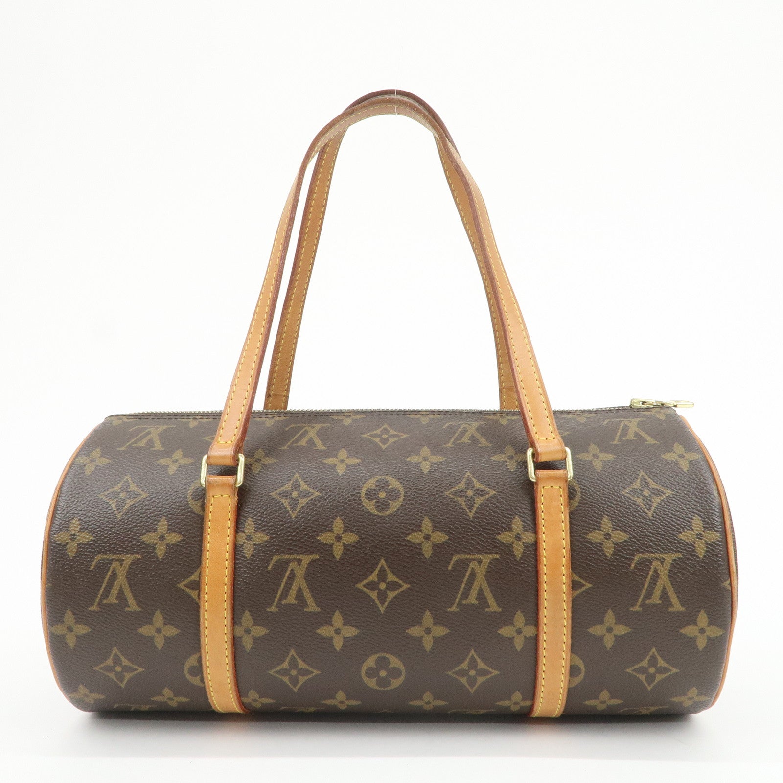Louis Vuitton Monogram Papillon 30 Hand Bag Brown M51385