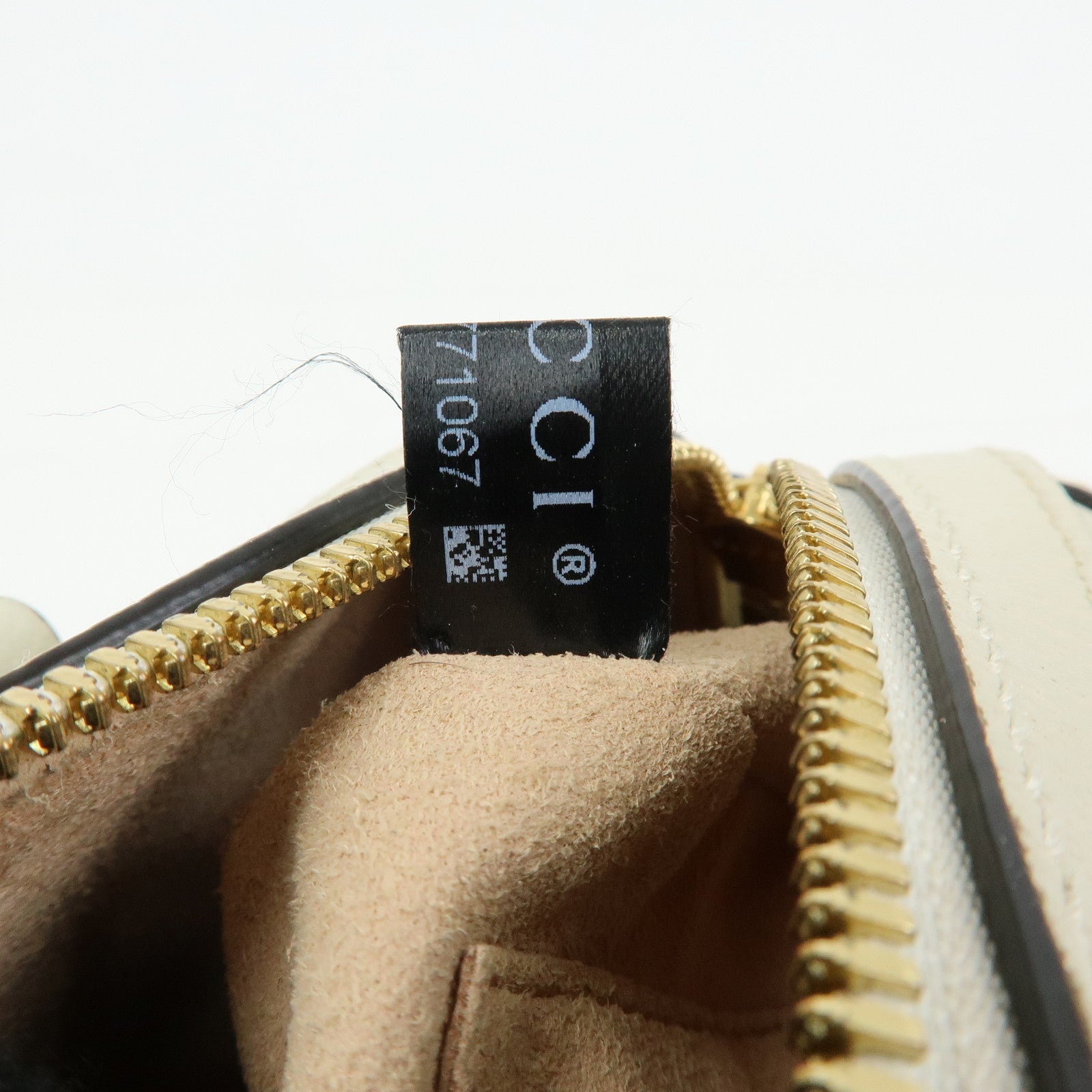 GUCCI Ophidia Sherry Leather 2Way Hand Shoulder Bag White 602577