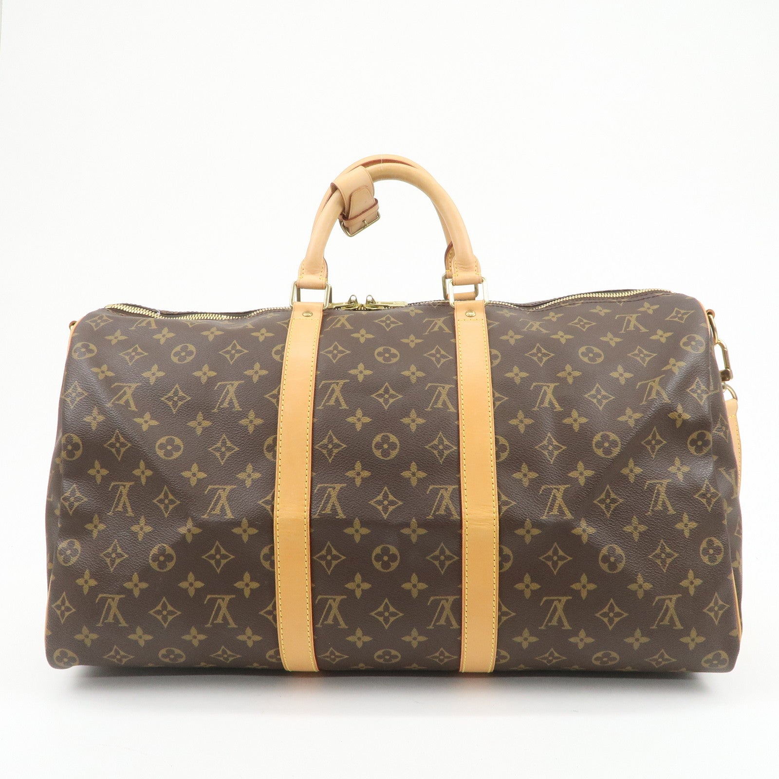Louis Vuitton Monogram Keep All Bandouliere 50 Boston Bag M41416