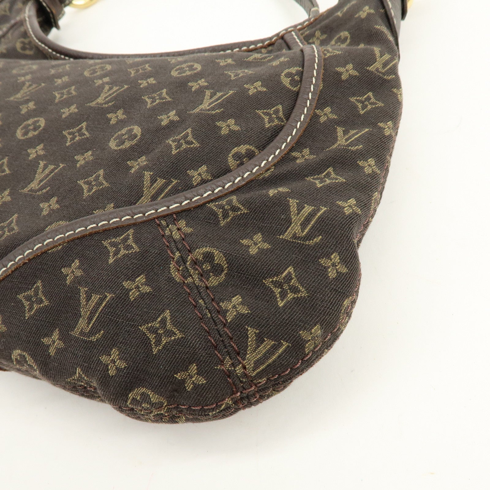Louis Vuitton Monogram Mini Lin Manon PM Shoulder Bag Ebene M95621