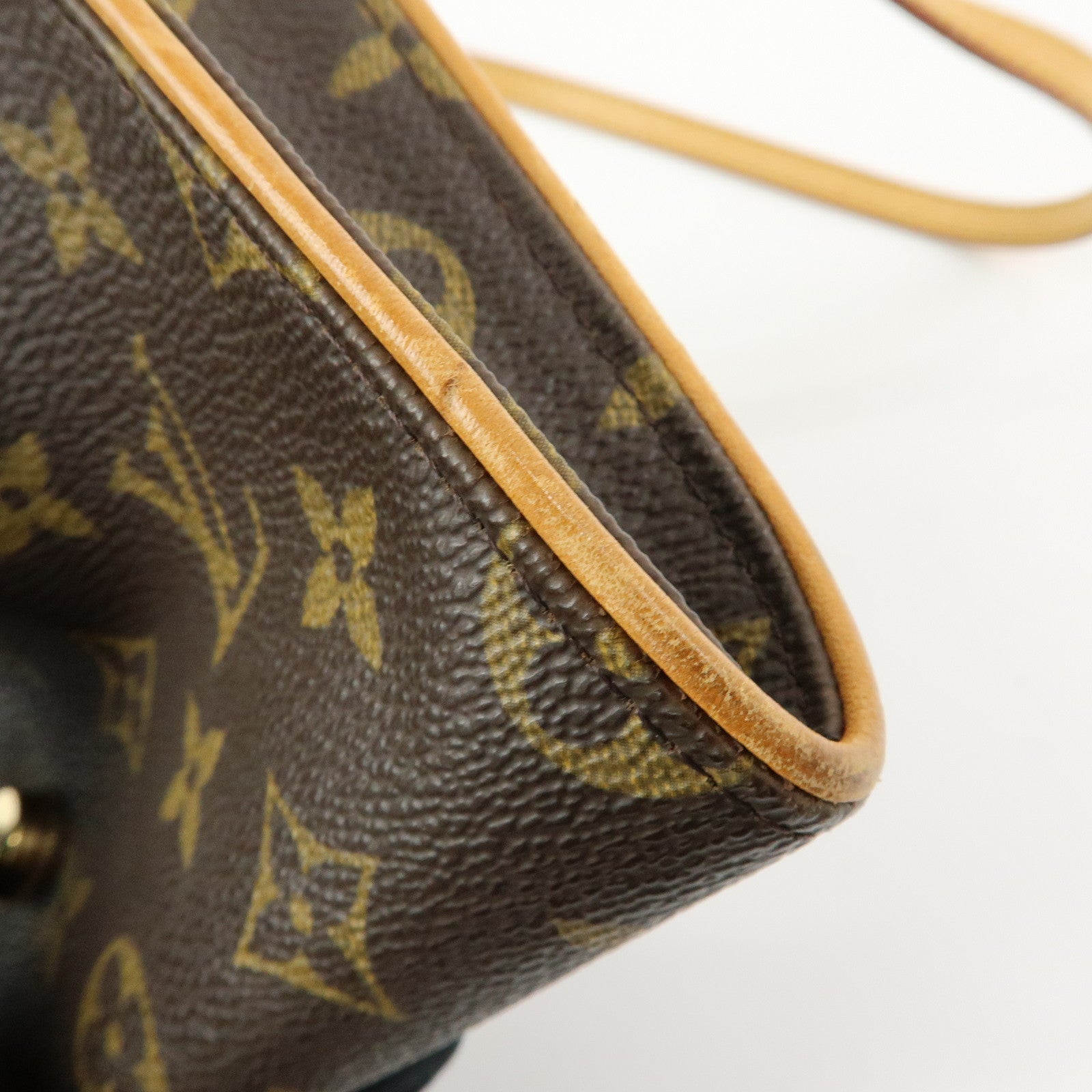 Louis Vuitton Monogram Pochette Twin GM 2Way Bag Brown M51852