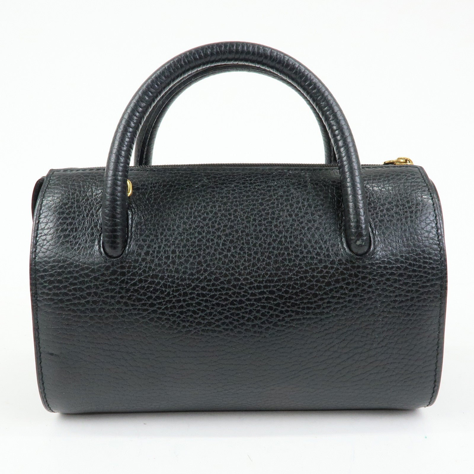 Cartier Must de Cartier Leather 2Way Bag Shoulder Hand Bag Black