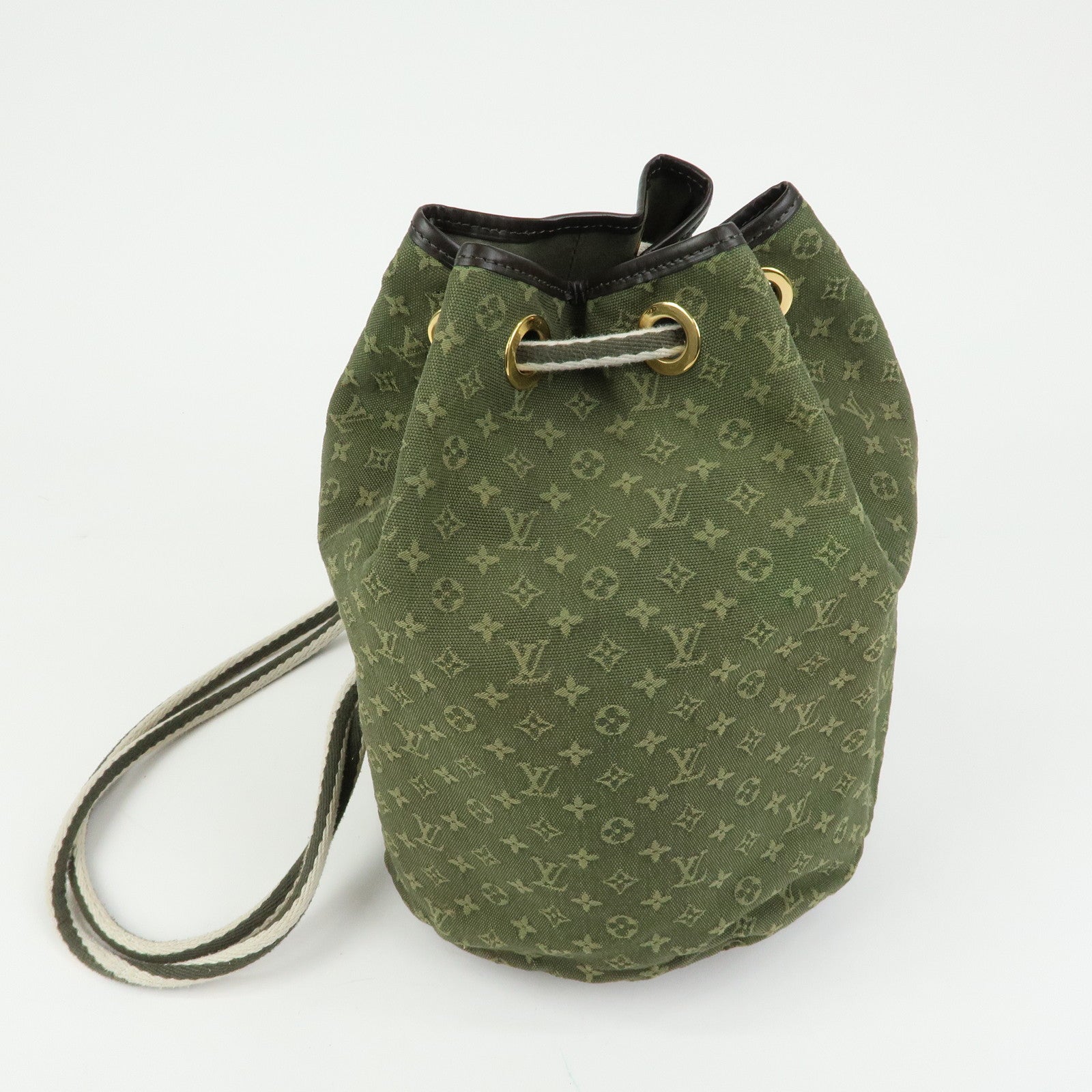 Louis Vuitton Betsy Monogram Mini Canvas Leather Shoulder Bag Khaki