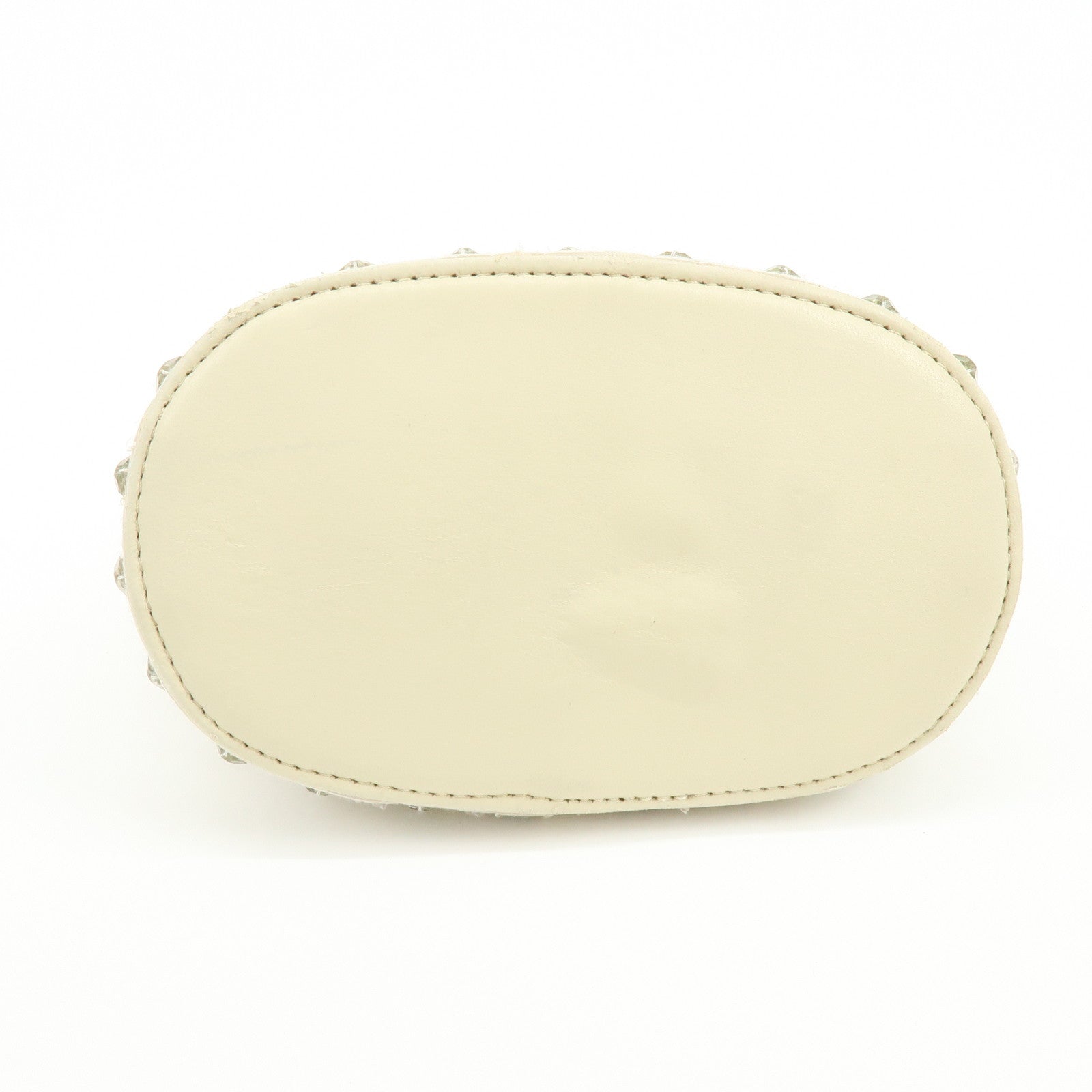 ANTEPRIMA Nylon Leather Set of 2 PVC Wire Bag Mini Tote Bag Ivory