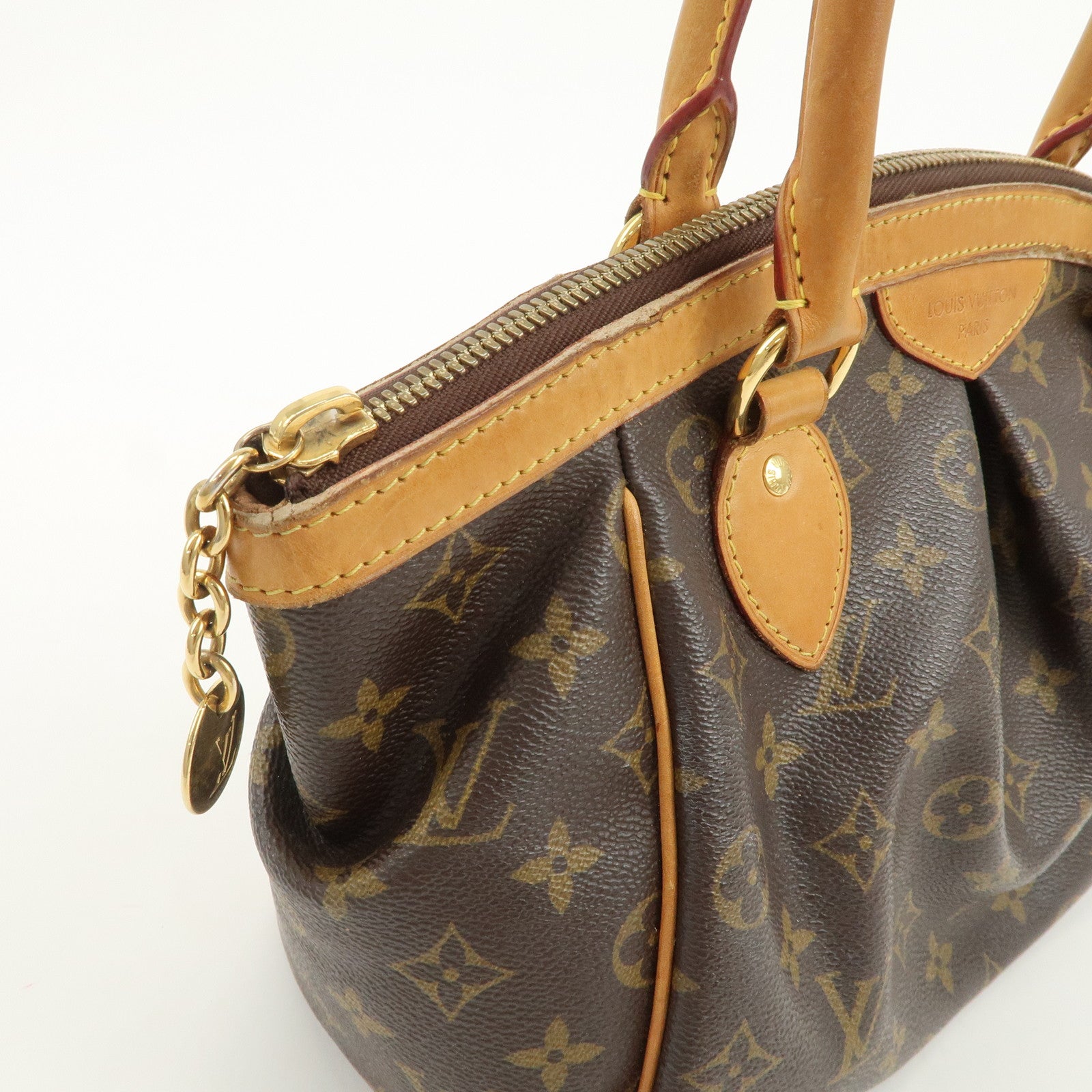 Louis Vuitton Monogram Tivoli PM Hand Bag Shoulder Bag Brown M40143