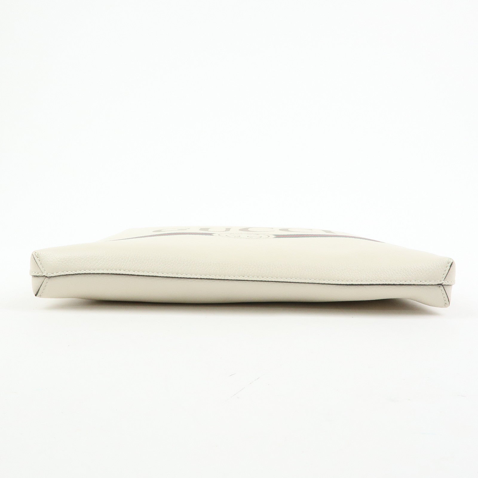 GUCCI Sherry Vintage Logo Medium Portfolio Clutch Bag Ivory 572770