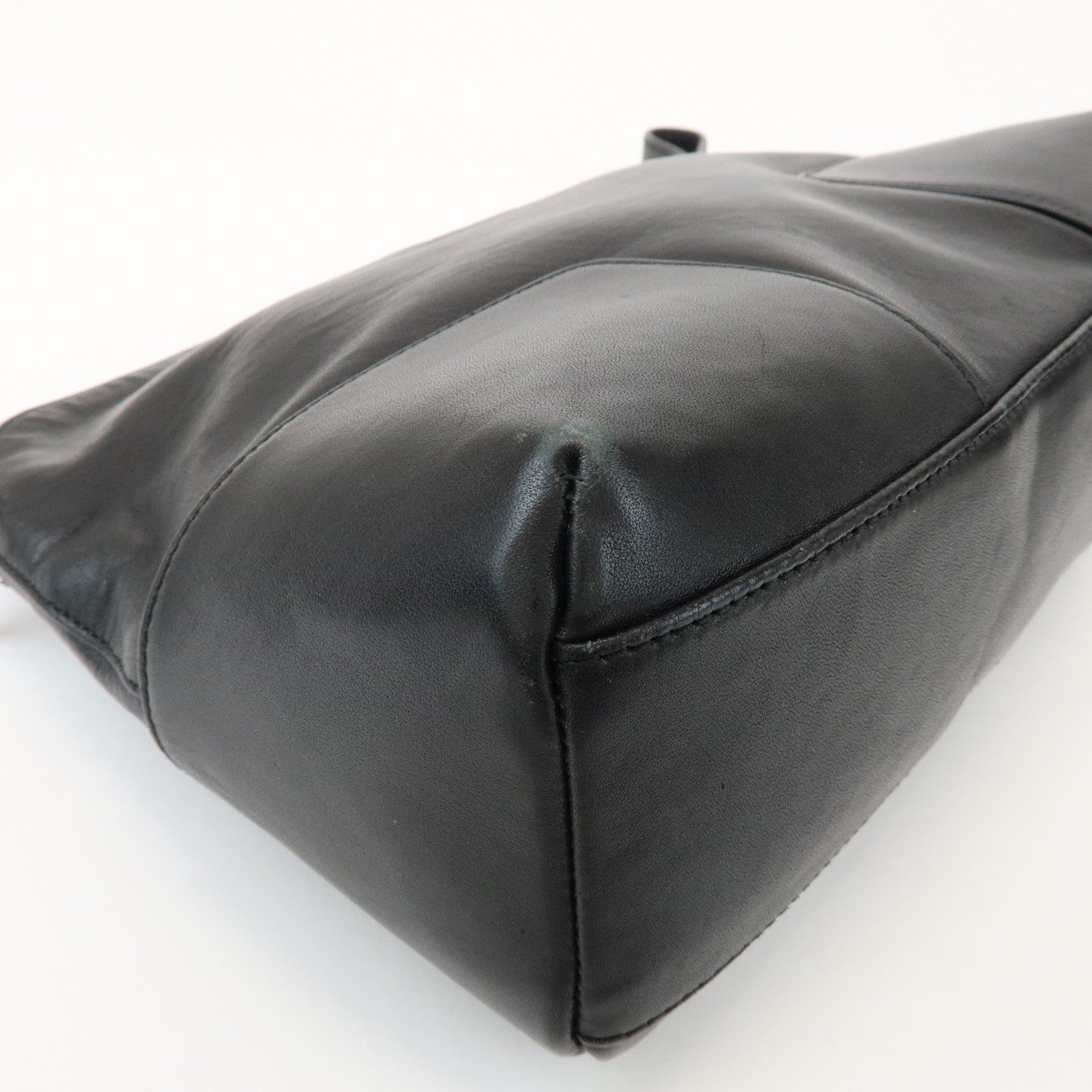 LOEWE Anagram Logo Leather Clutch Bag Black