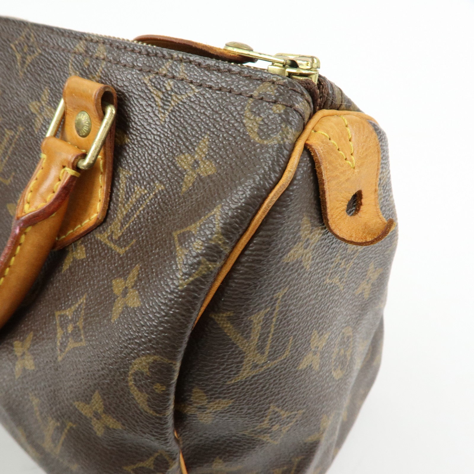 Louis Vuitton Monogram Speedy 25 Boston Bag Hand Bag Brown M41528