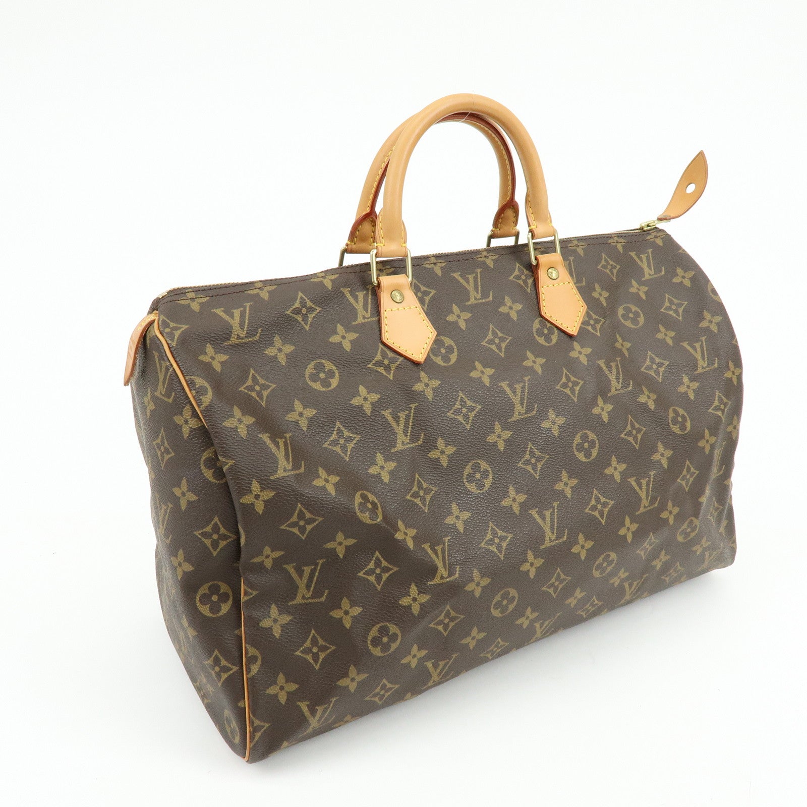 Louis Vuitton Monogram Speedy 40 Hand Bag Boston Bag Brown M41522