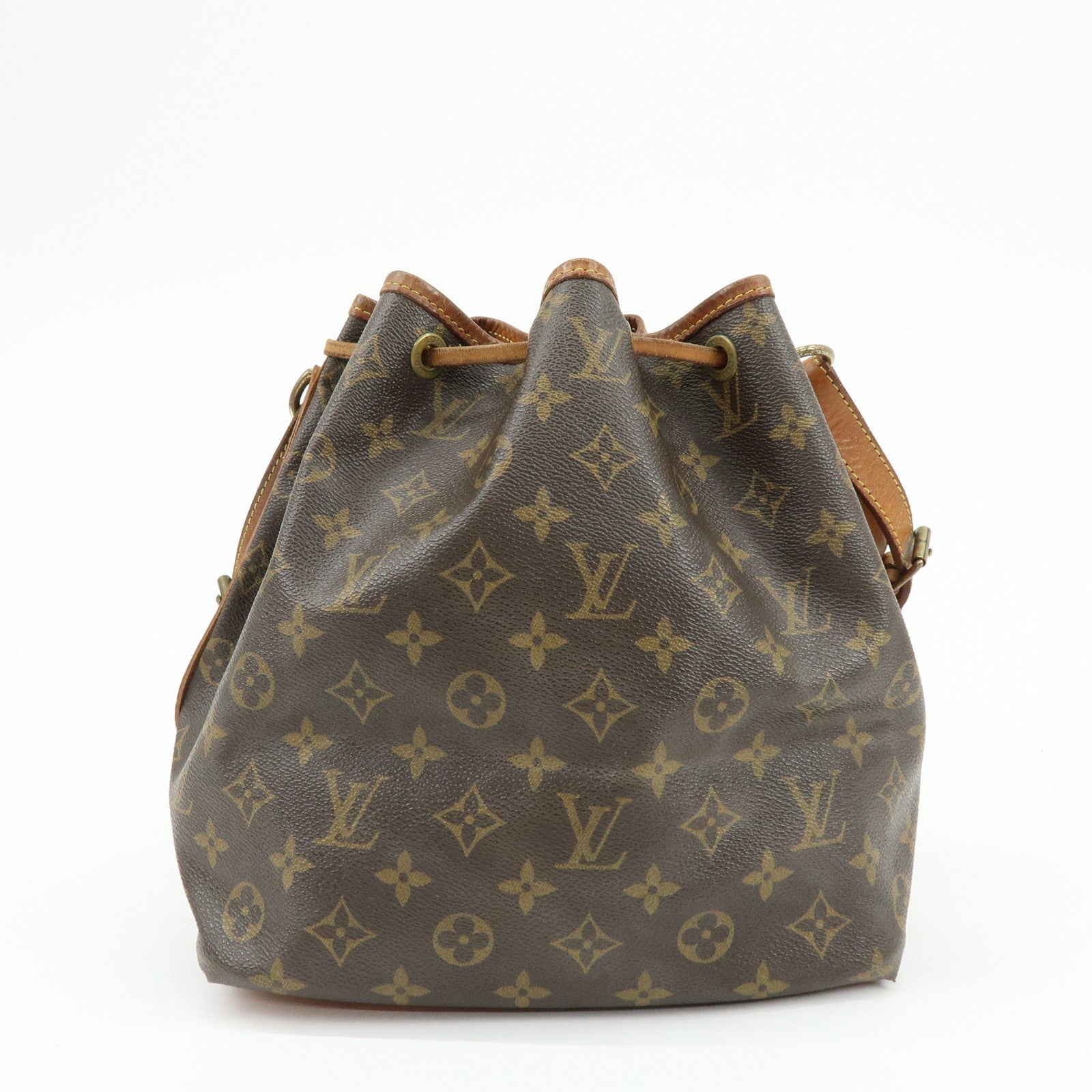 Louis Vuitton Monogram Petit Noe Shoulder Bag Brown M42226