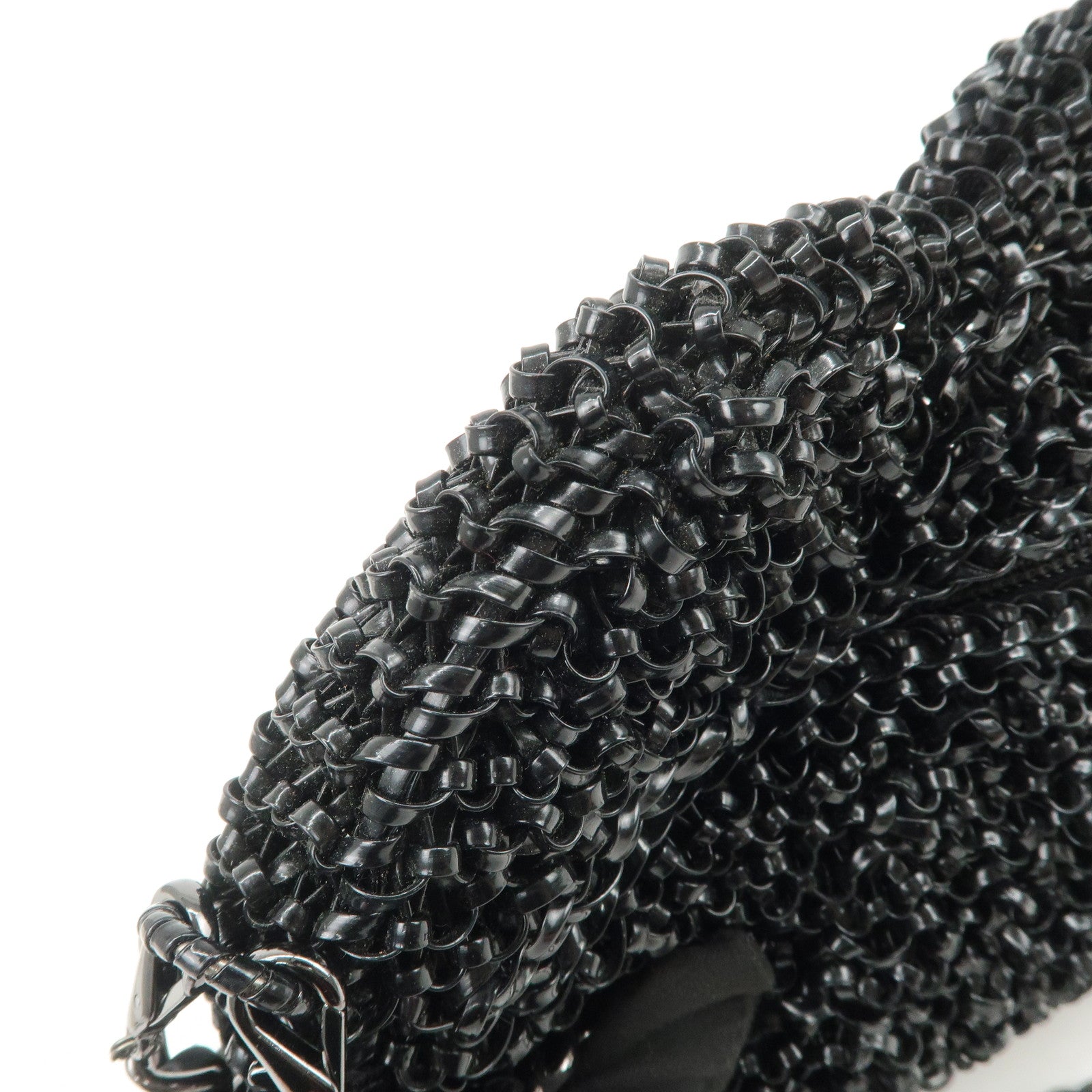 ANTEPRIMA Wire Bag MOTIVO PVC Chain Soulder Bag Heart Black