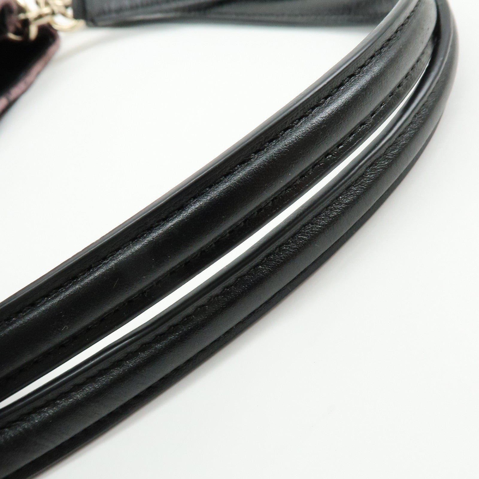 COACH Embossed Leather Python Print Shoulder Bag Purple Black