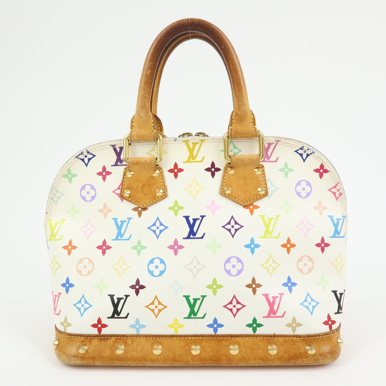 Louis Vuitton Monogram Multicolor Alma PM Hand Bag Blanc M92647