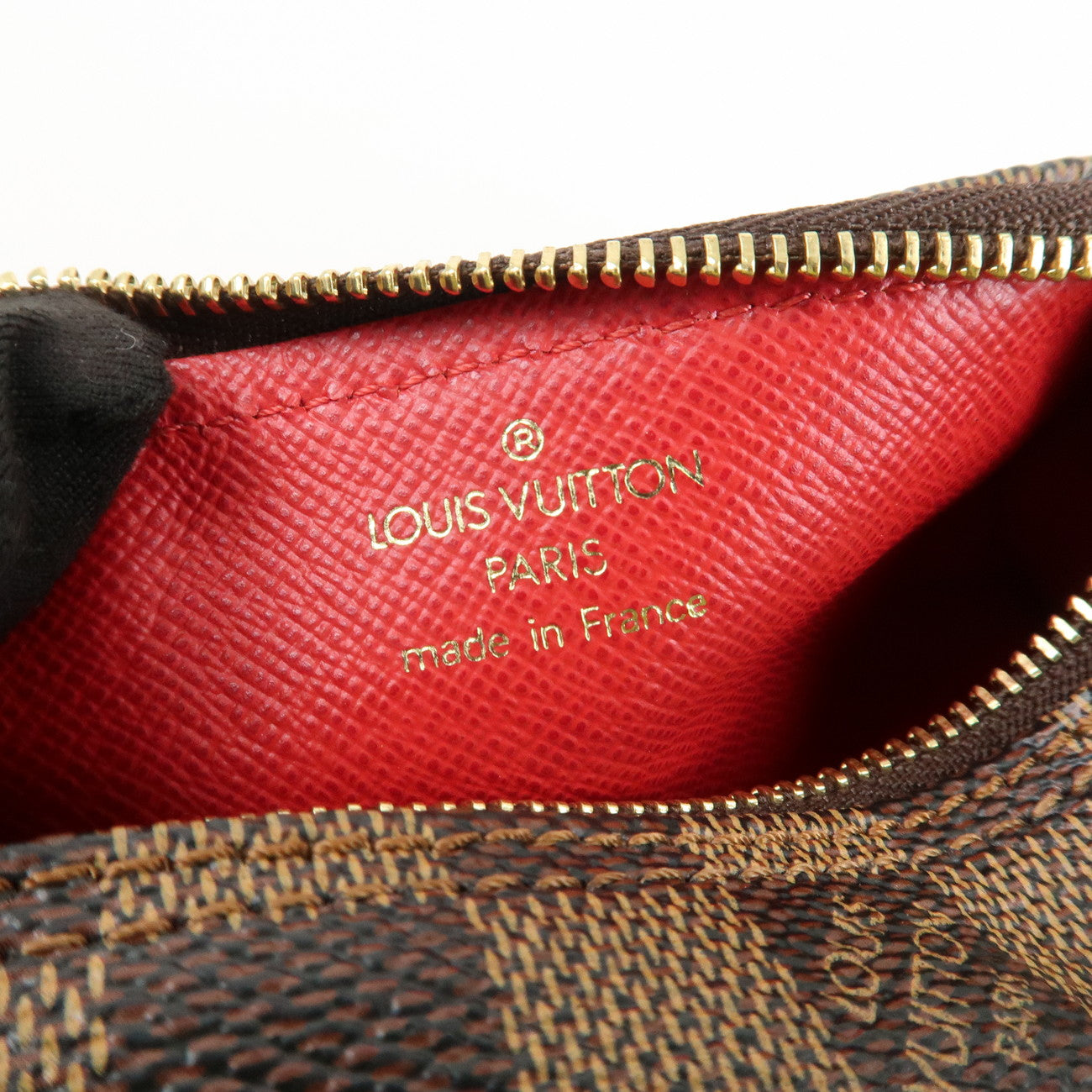 Louis Vuitton Damier Mini Pouch for Papillon Bag Damier Ebene Used