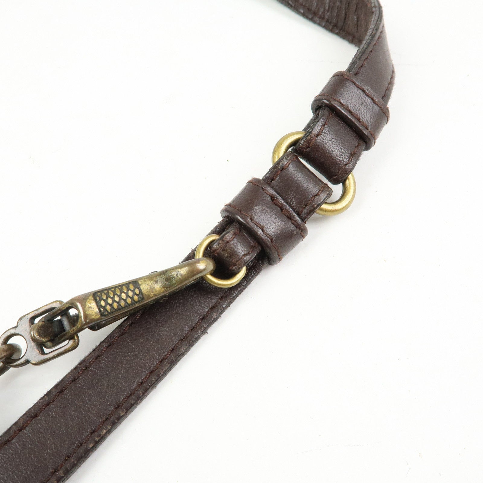 BOTTEGA VENETA Intrecciato Leather Shoulder Bag Brown 179330