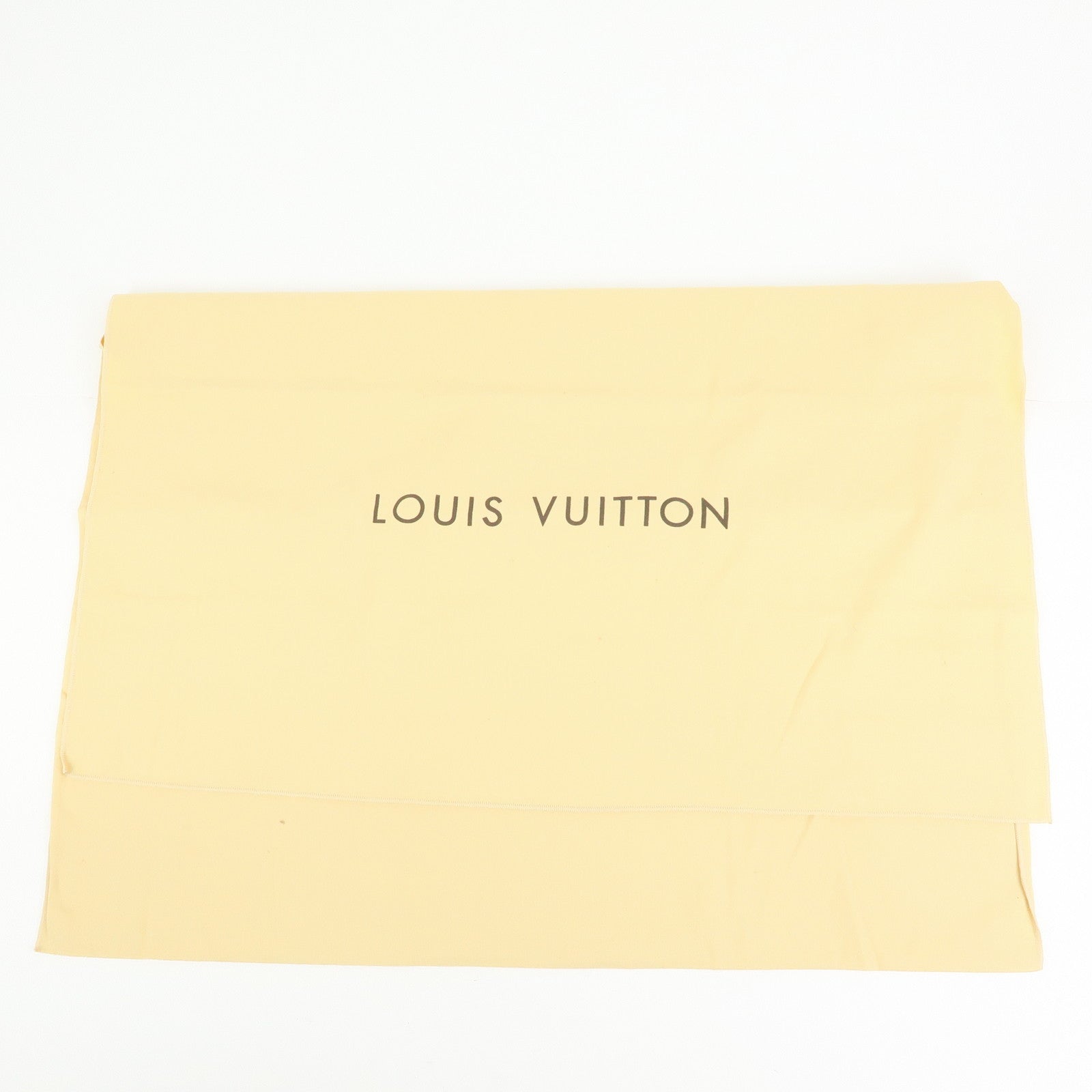 Louis Vuitton Set of 12 Dust Bag Storage Bag Flap Style Beige