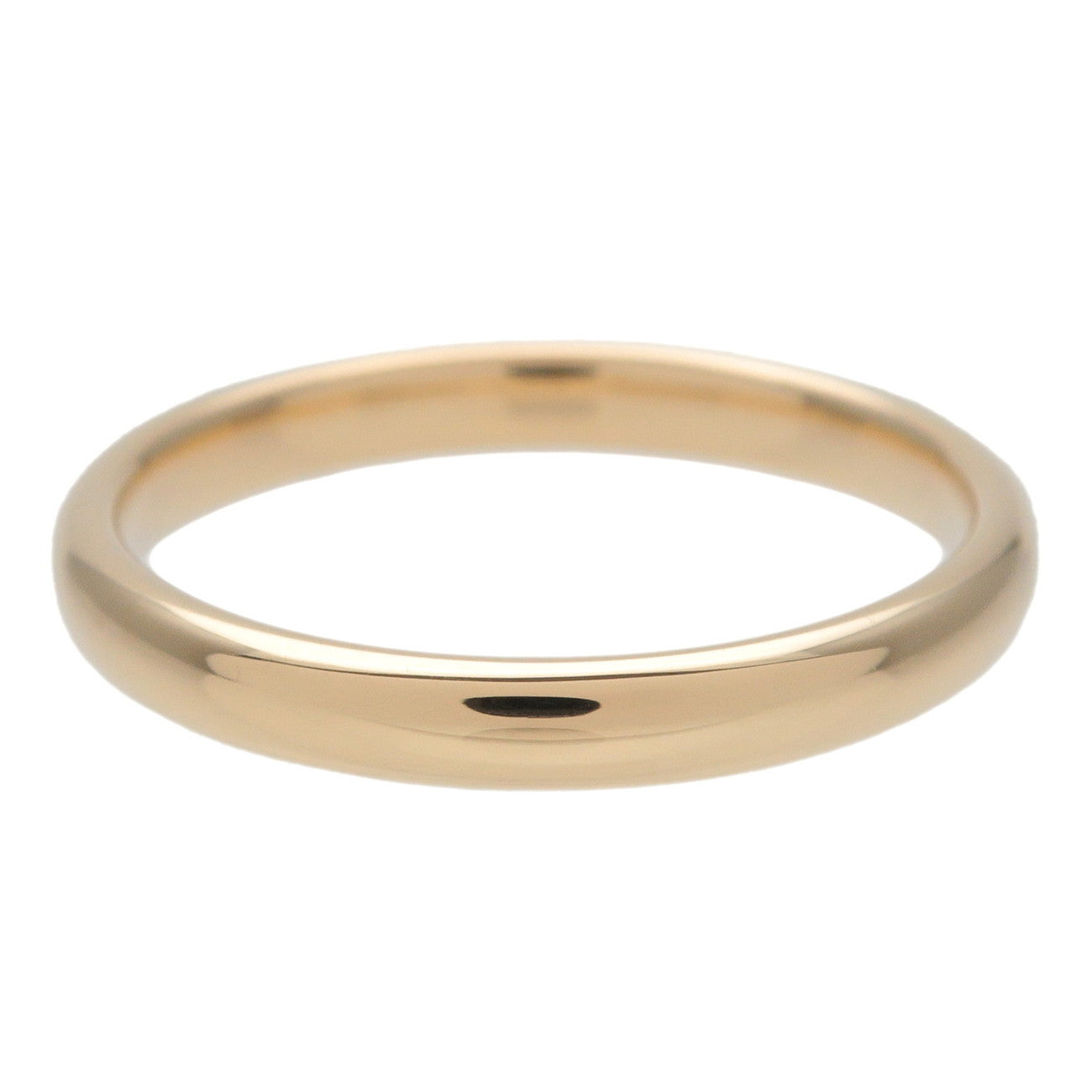 Tiffany & Co Classic Band Ring K18 #50 750YG Yellow Gold US5.5